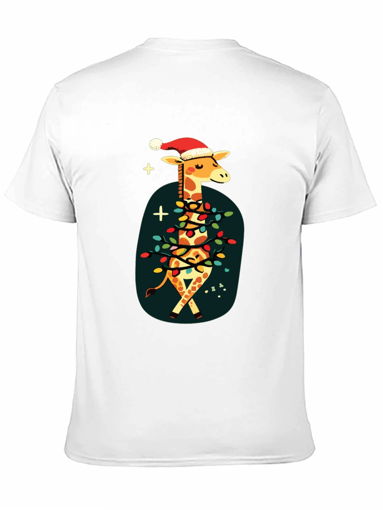 Festive Giraffe Christmas T-Shirt