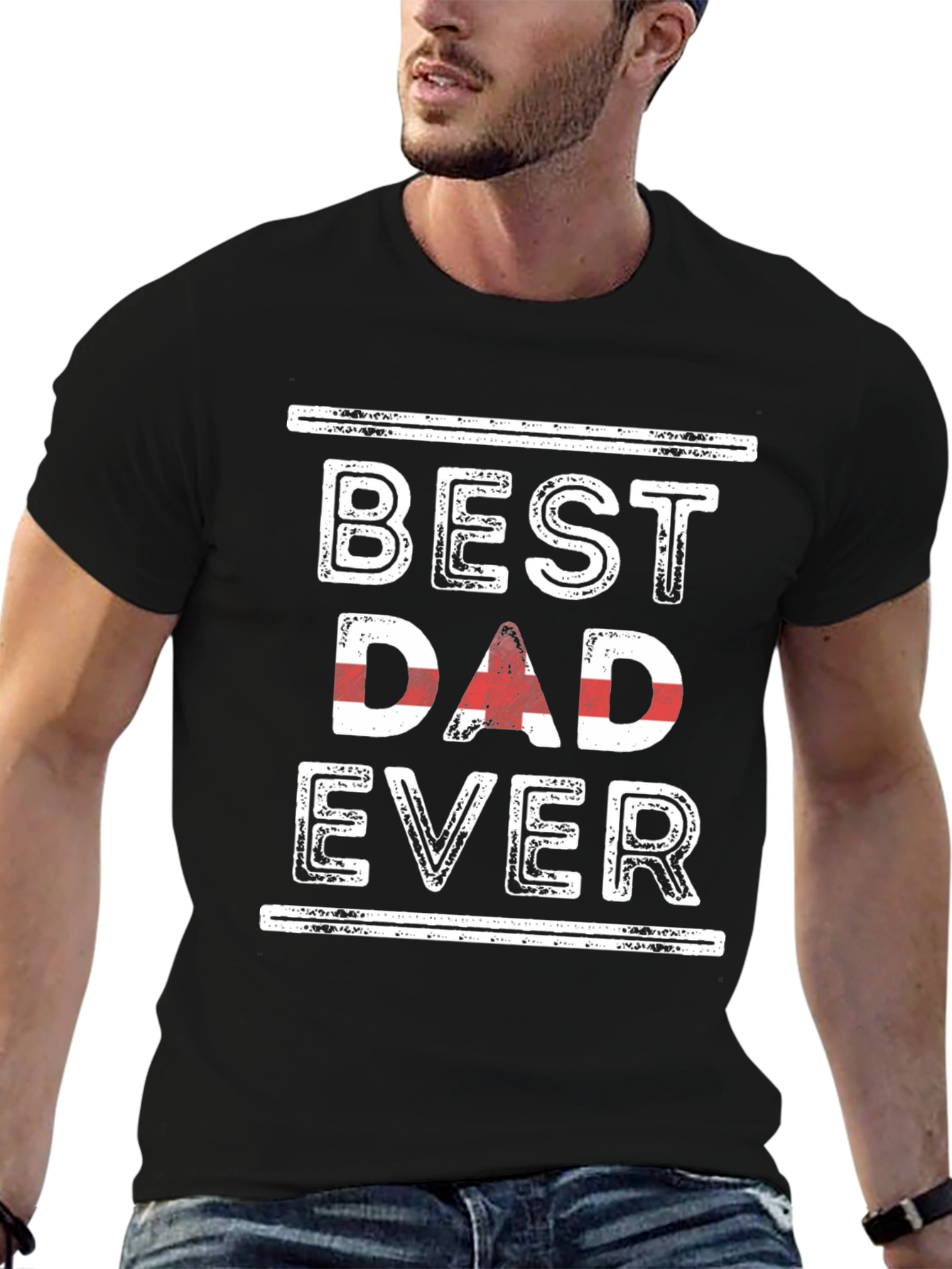 Best Dad Ever Graphic Tee - Fathers Day Gift