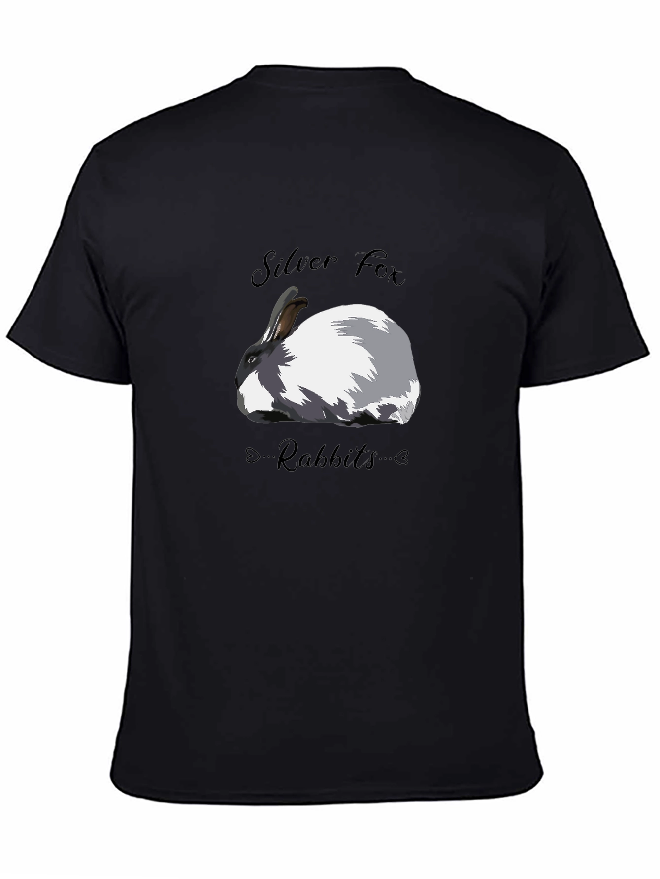 Silver Fox Rabbit Graphic T-Shirt