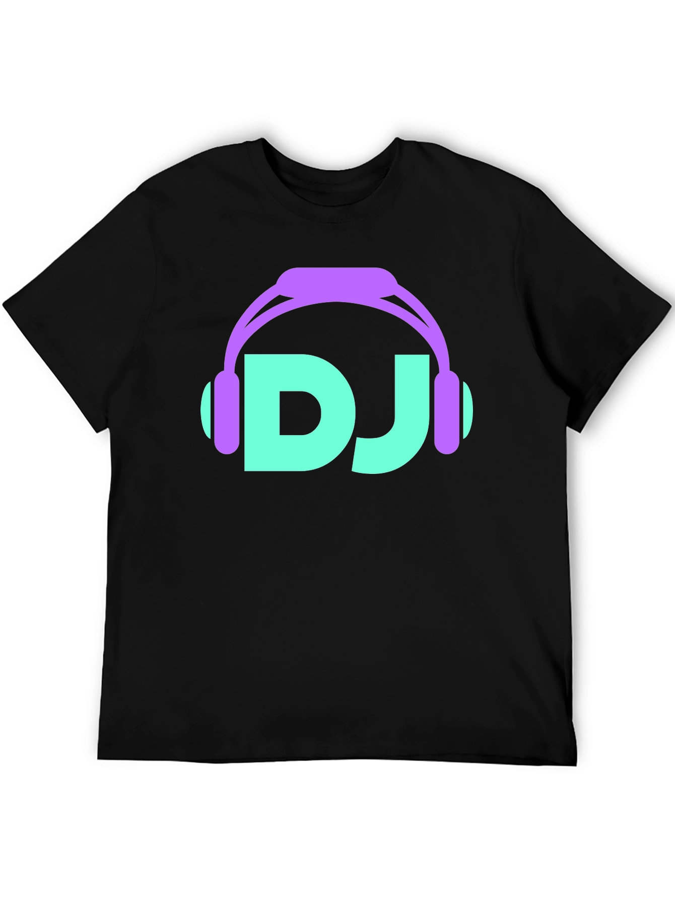 DJ Headphones Graphic T-Shirt - Black