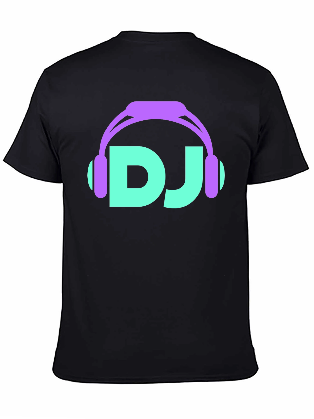 DJ Headphones Graphic T-Shirt - Black