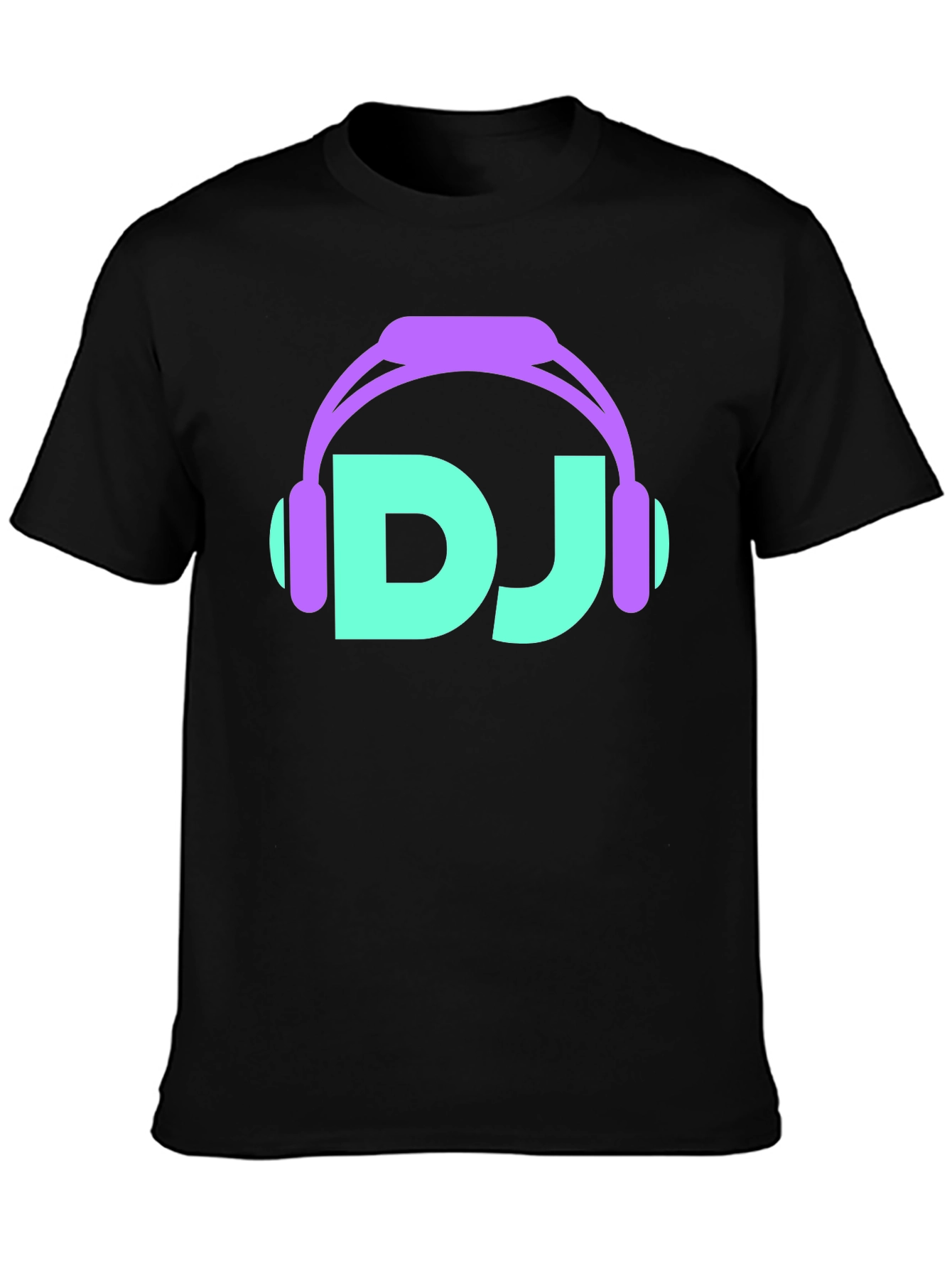 DJ Headphones Graphic T-Shirt - Black