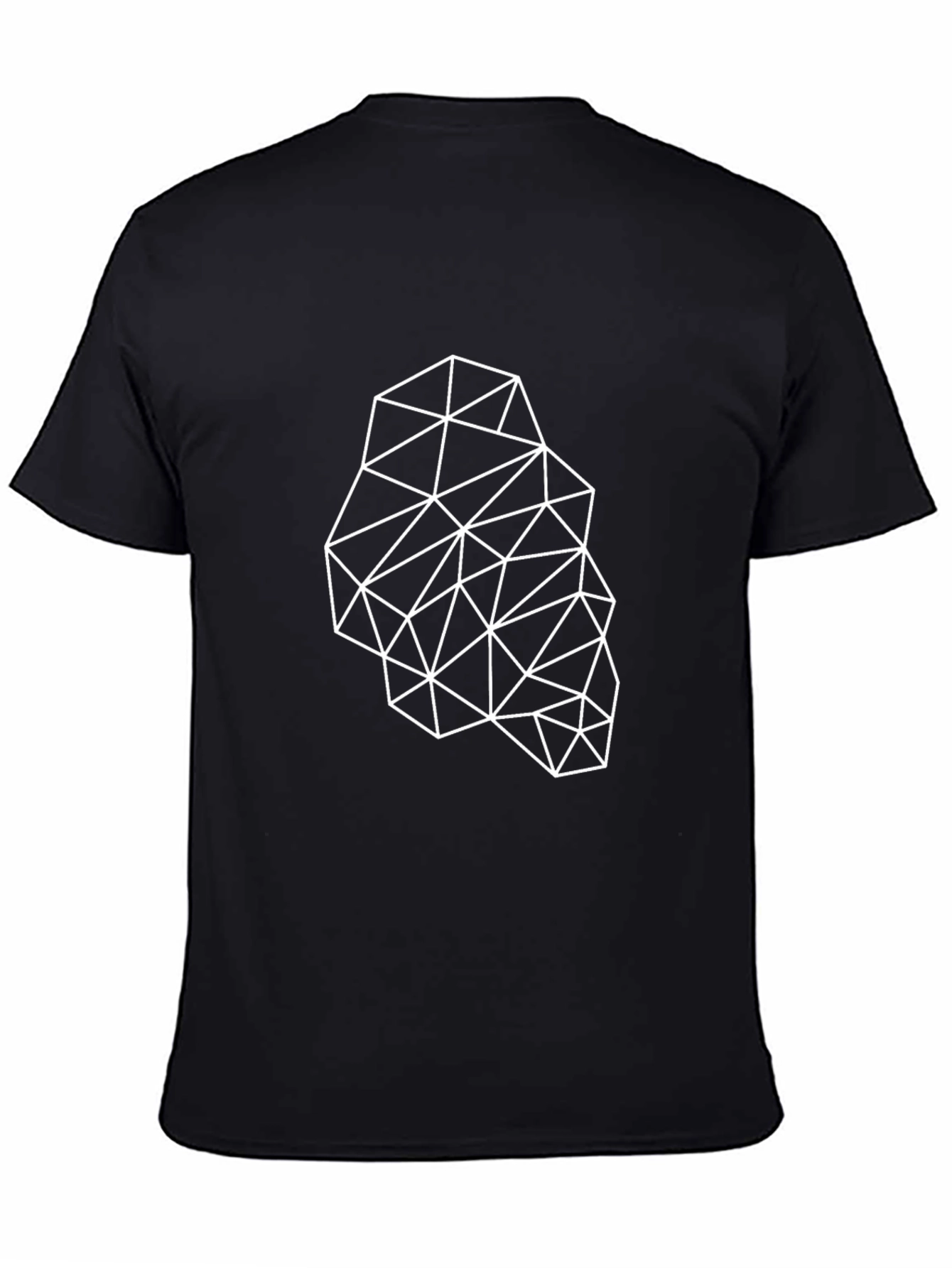 Geometric Graphic Black T-Shirt - Modern Design