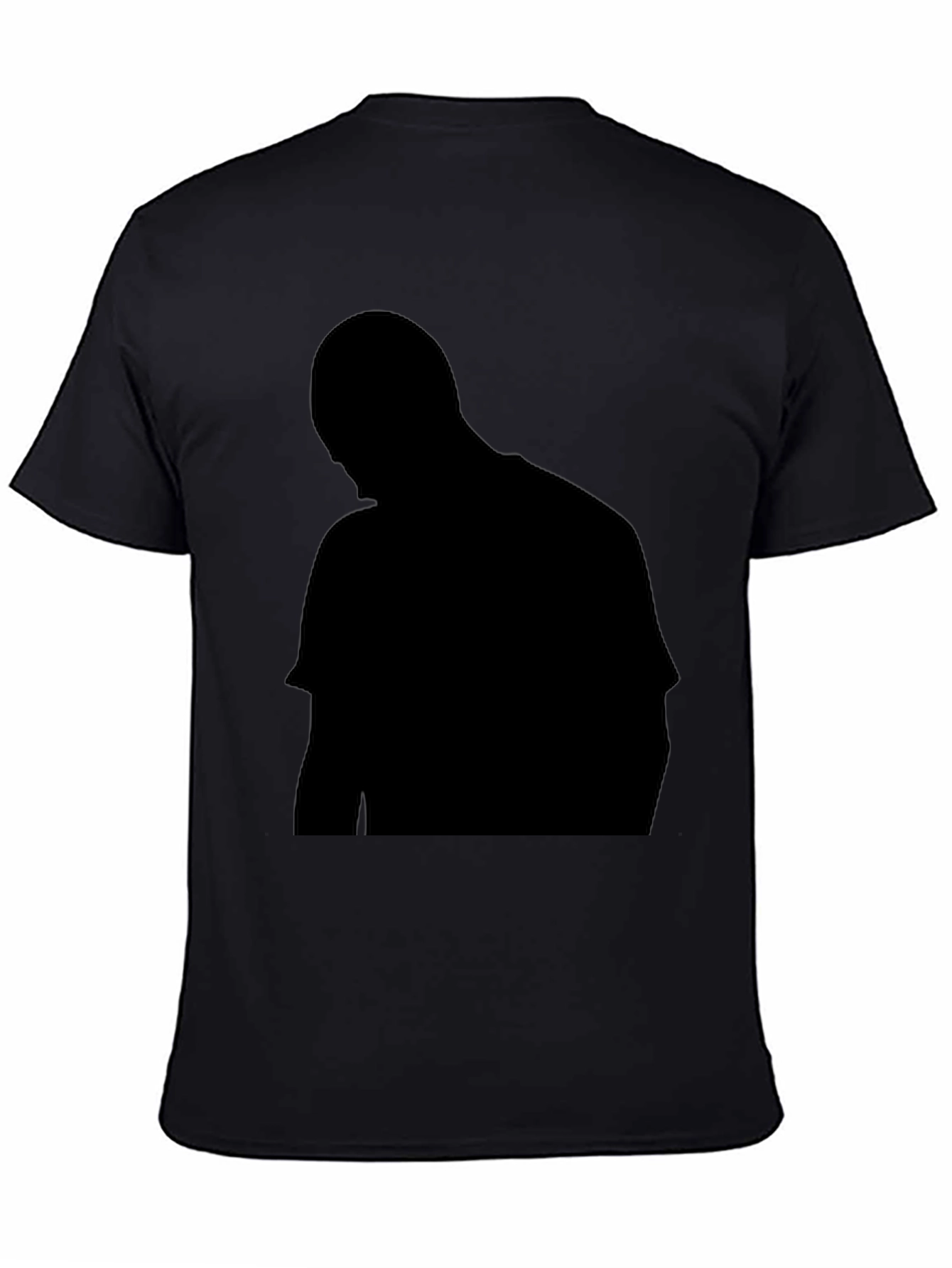 Mens Black Crew Neck Short Sleeve T-Shirt