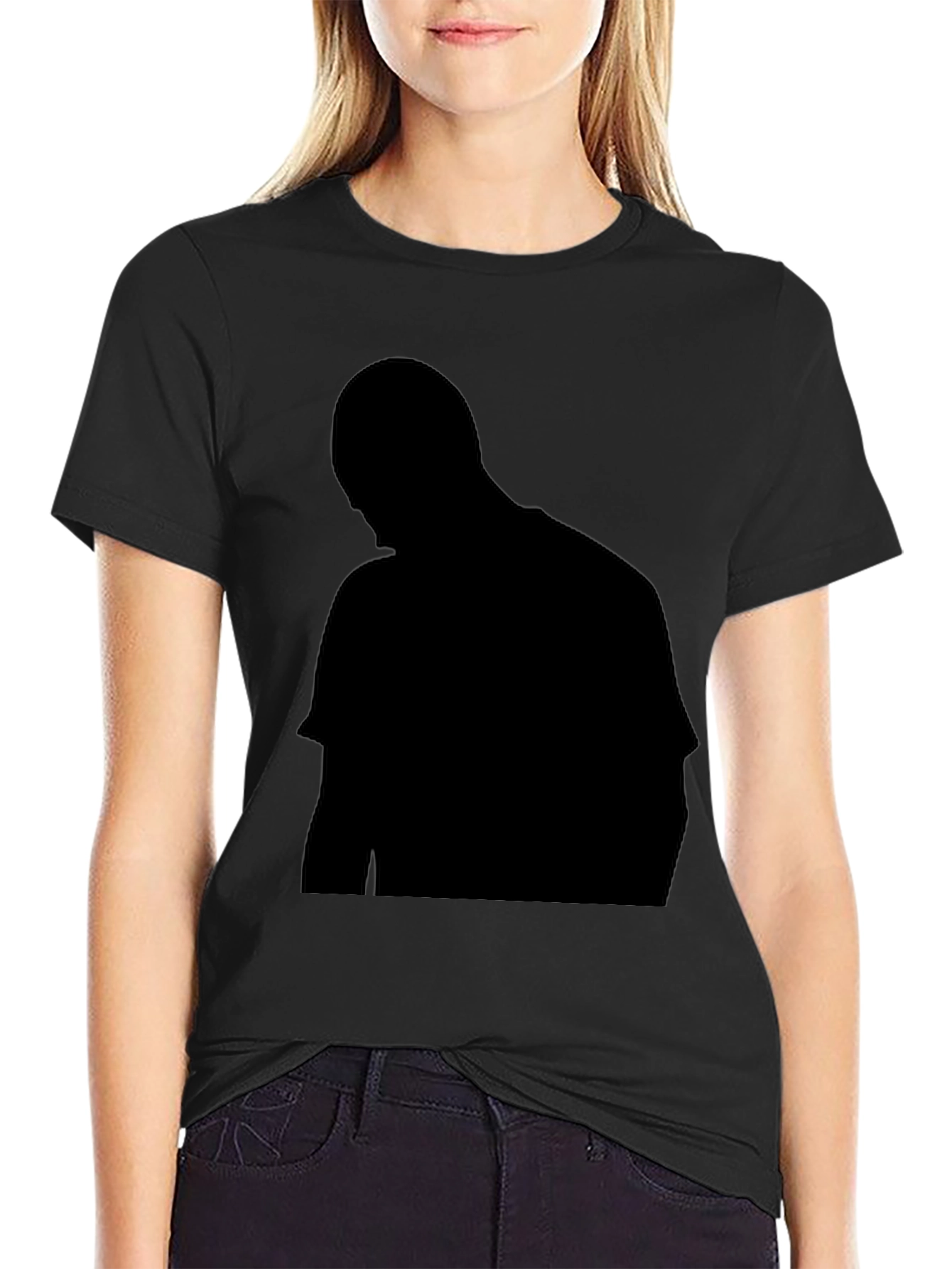 Mens Black Crew Neck Short Sleeve T-Shirt