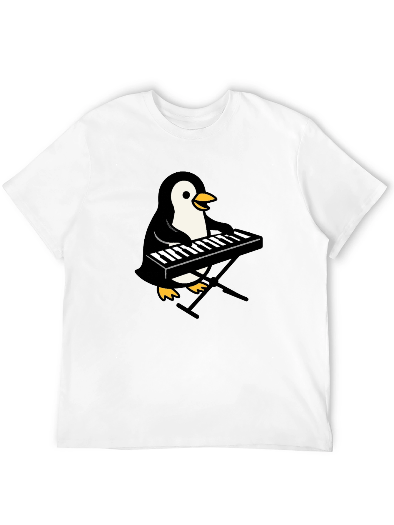 Penguin Musician T-Shirt - Cool Graphic Tee