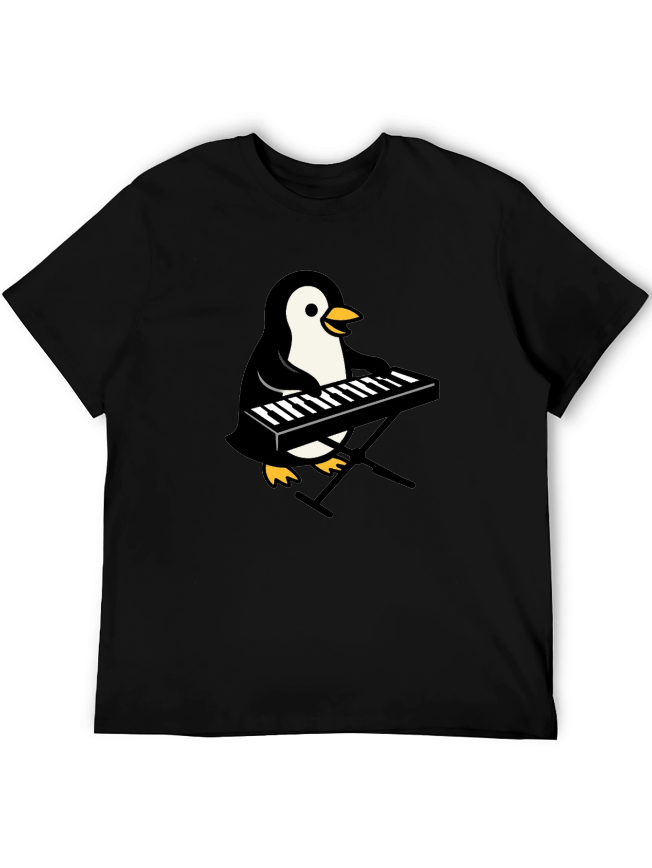 Penguin Musician T-Shirt - Cool Graphic Tee