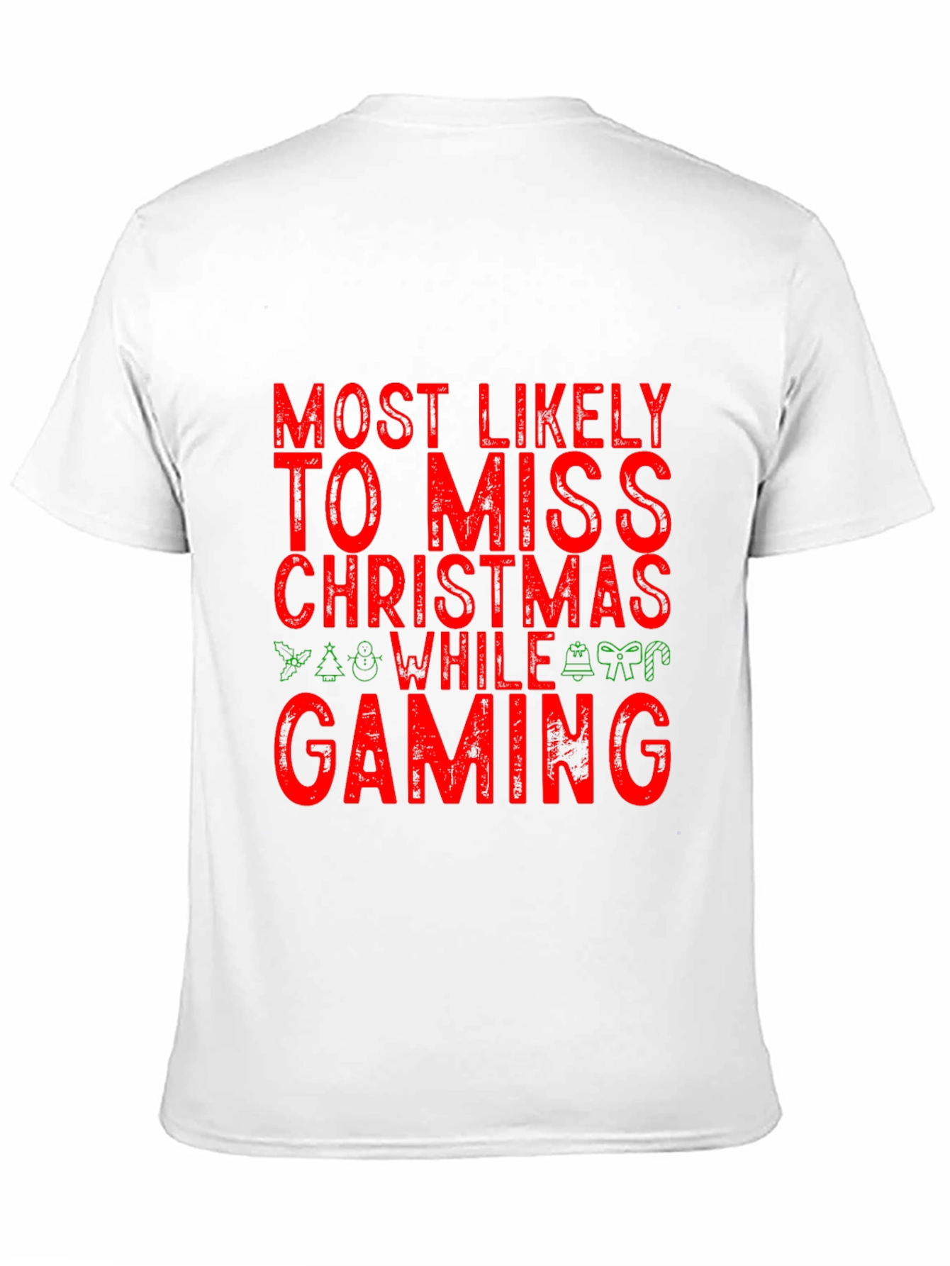 Gamer Christmas T-Shirt - Miss Christmas While Gaming