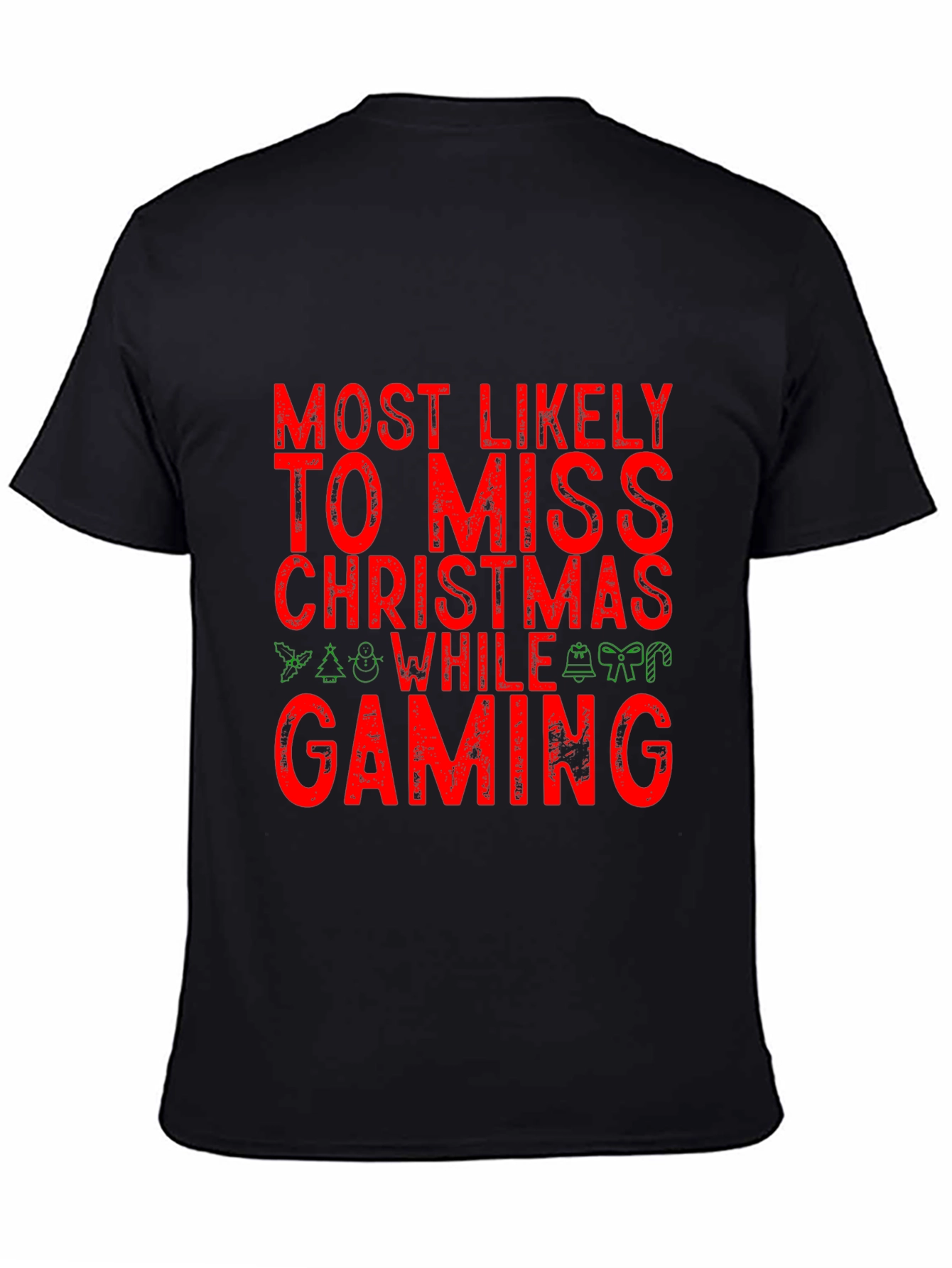 Gamer Christmas T-Shirt - Miss Christmas While Gaming