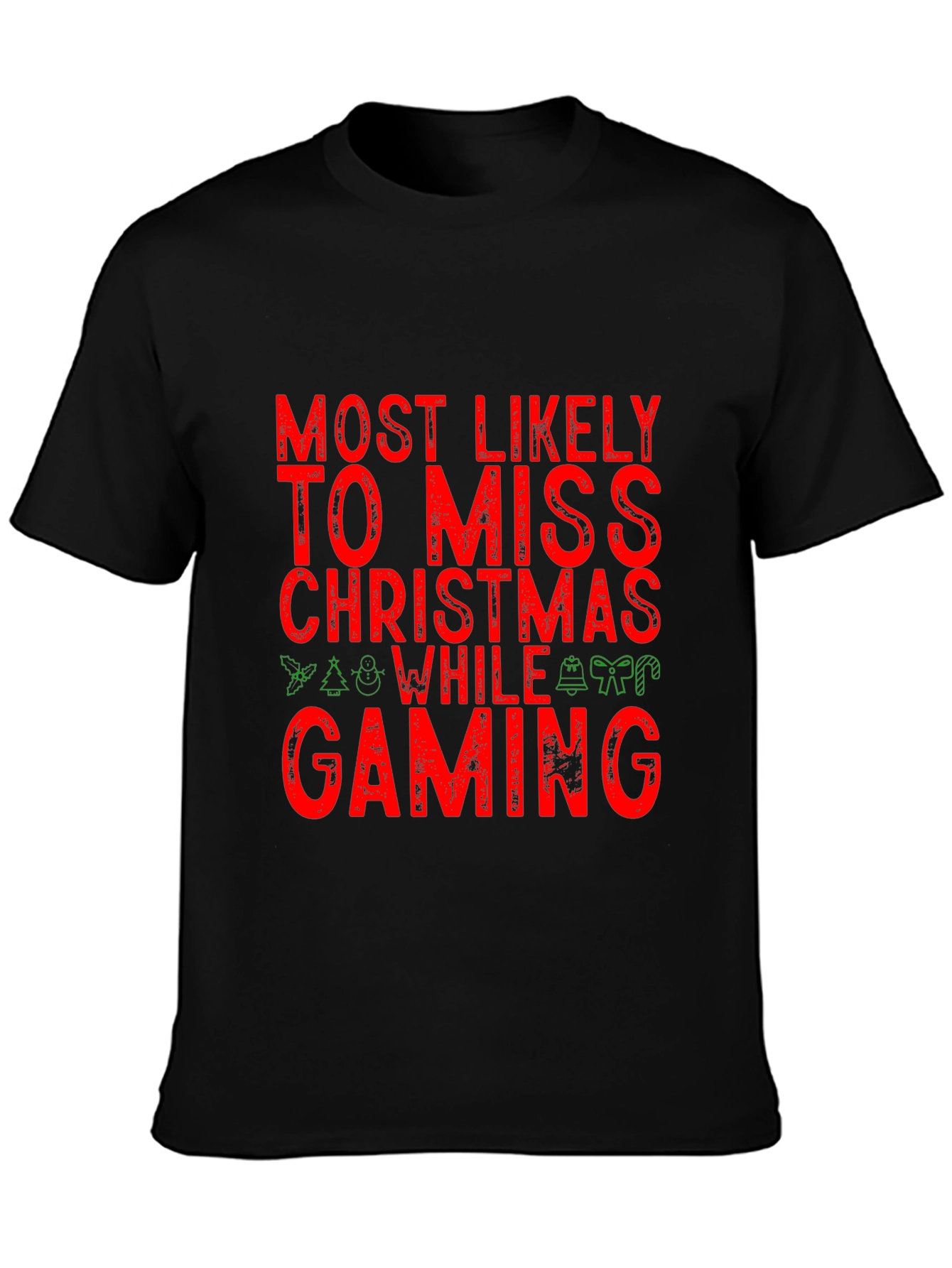 Gamer Christmas T-Shirt - Miss Christmas While Gaming