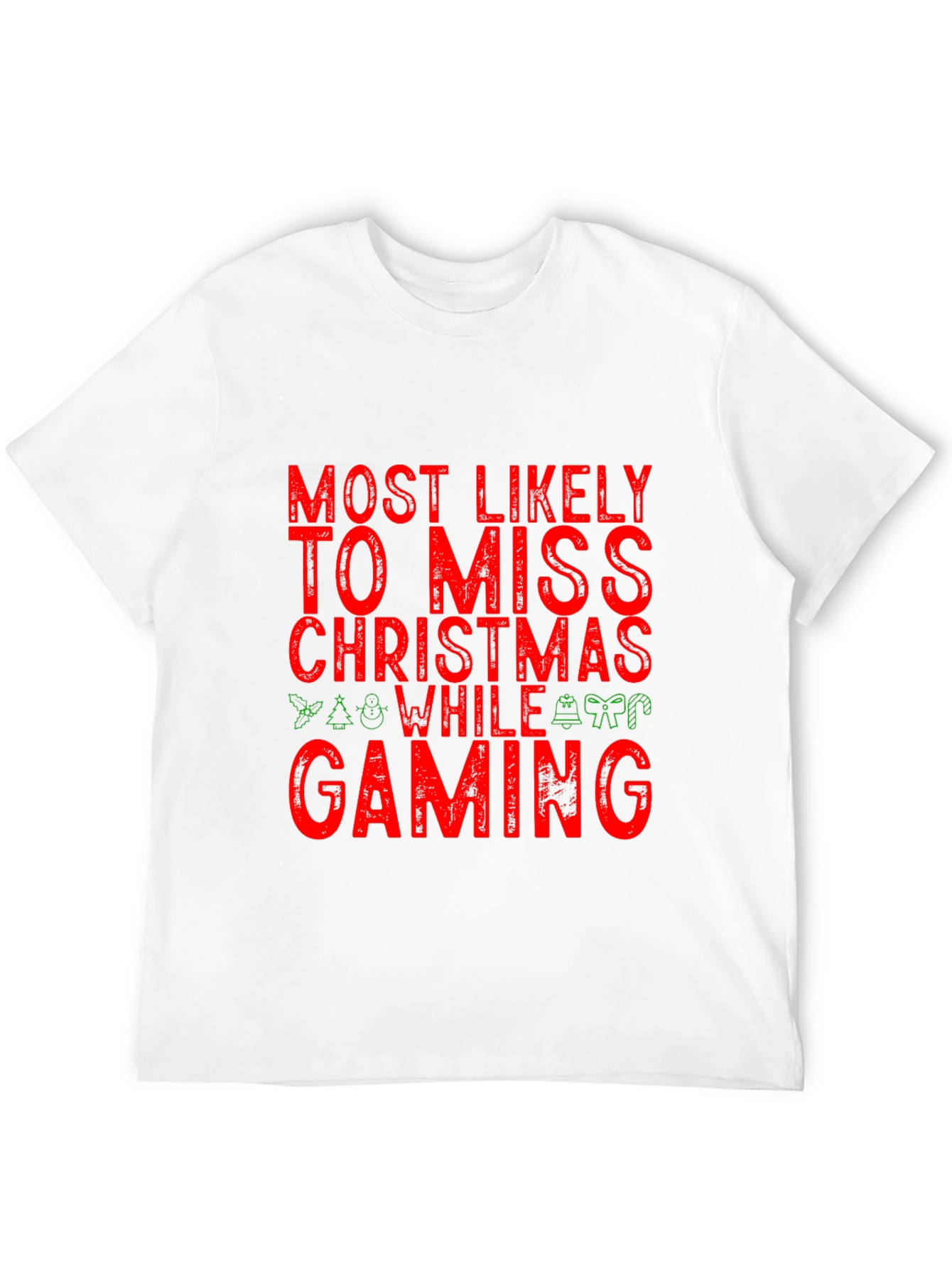 Gamer Christmas T-Shirt - Miss Christmas While Gaming