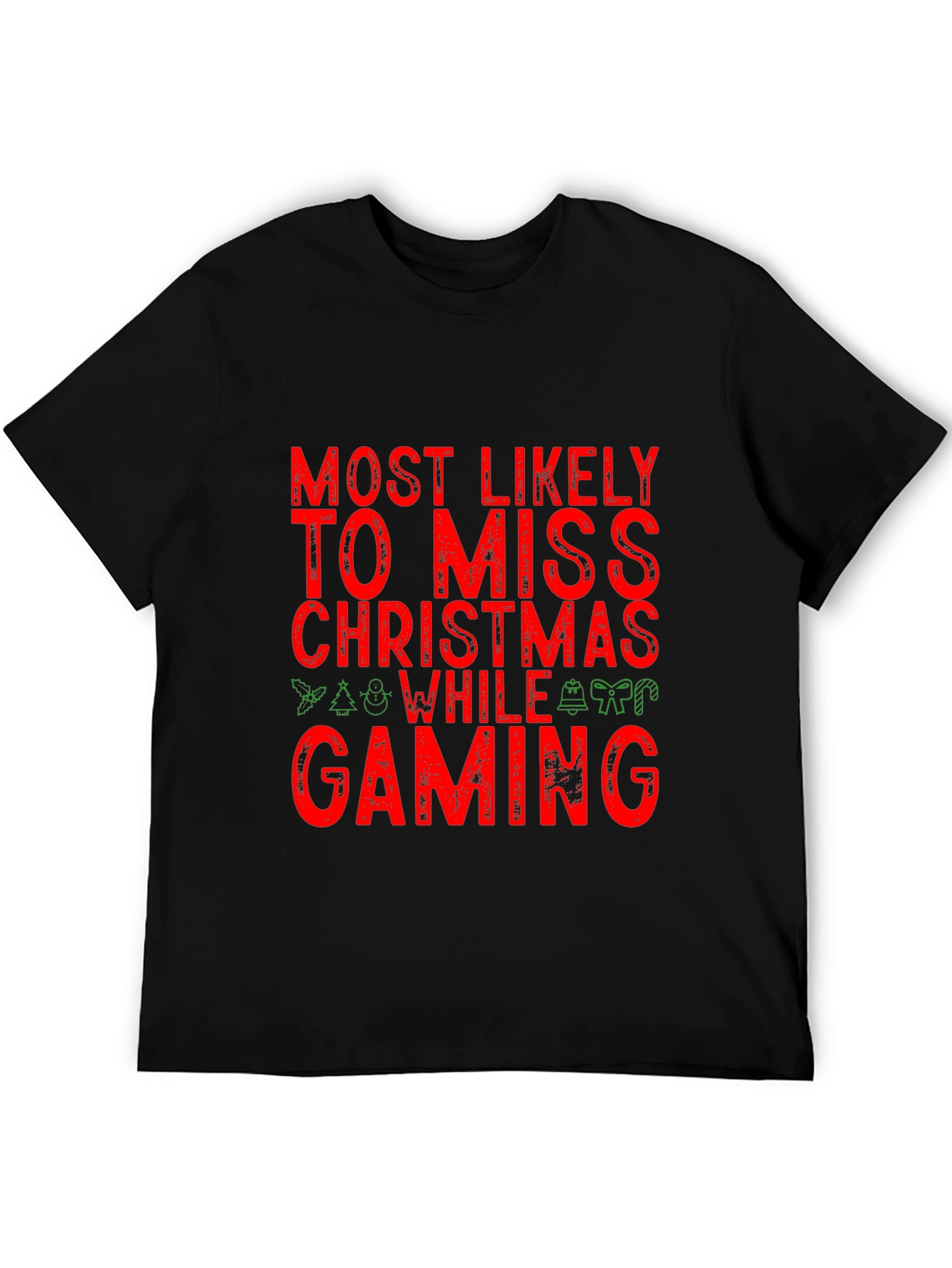 Gamer Christmas T-Shirt - Miss Christmas While Gaming