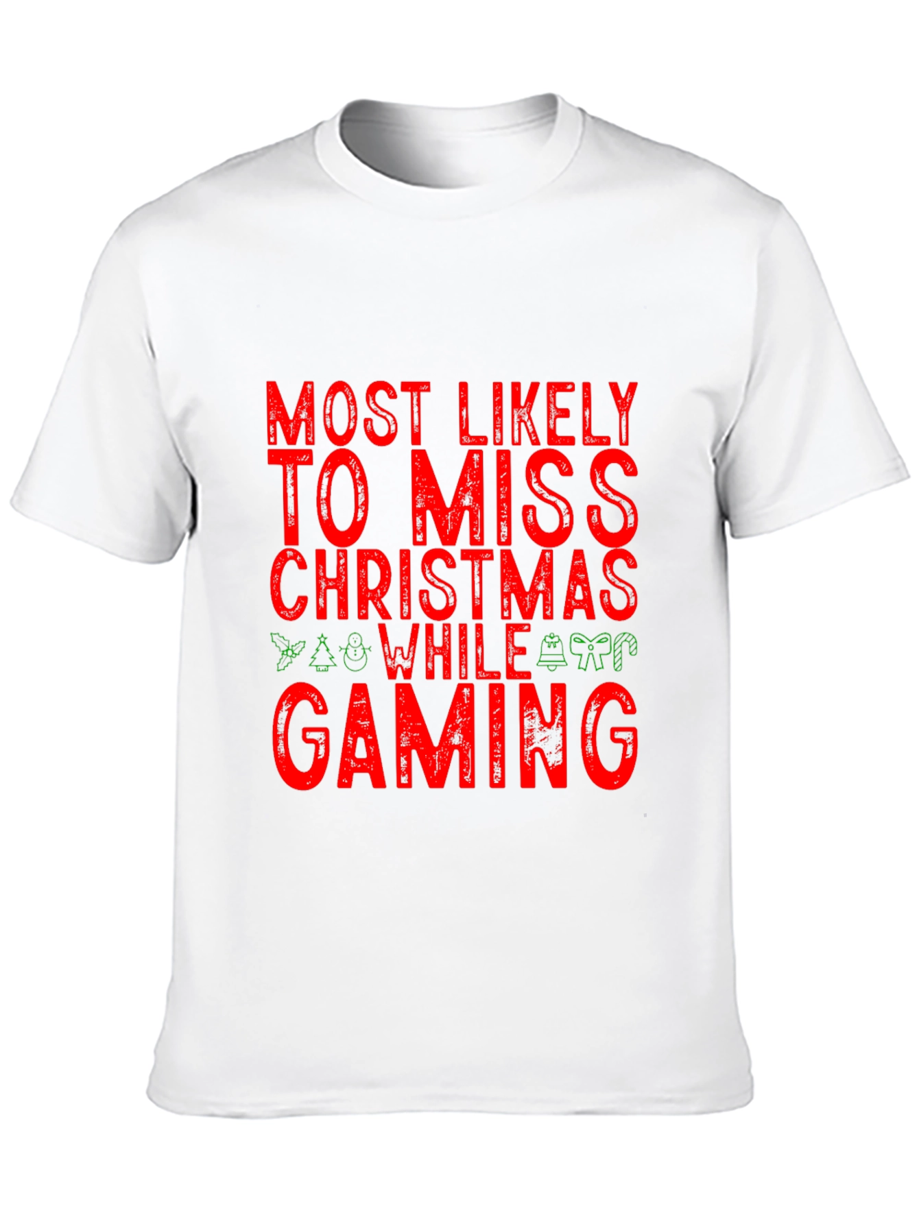 Gamer Christmas T-Shirt - Miss Christmas While Gaming