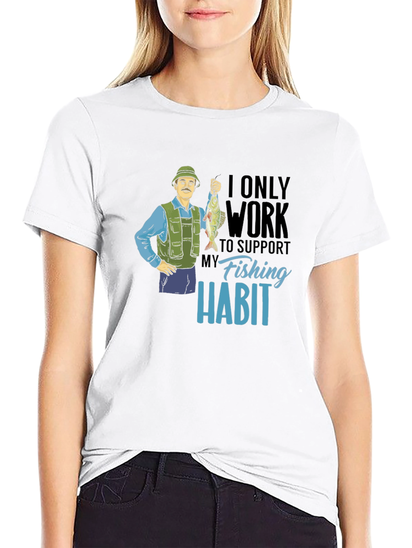 Funny Fishing Habit T-Shirt
