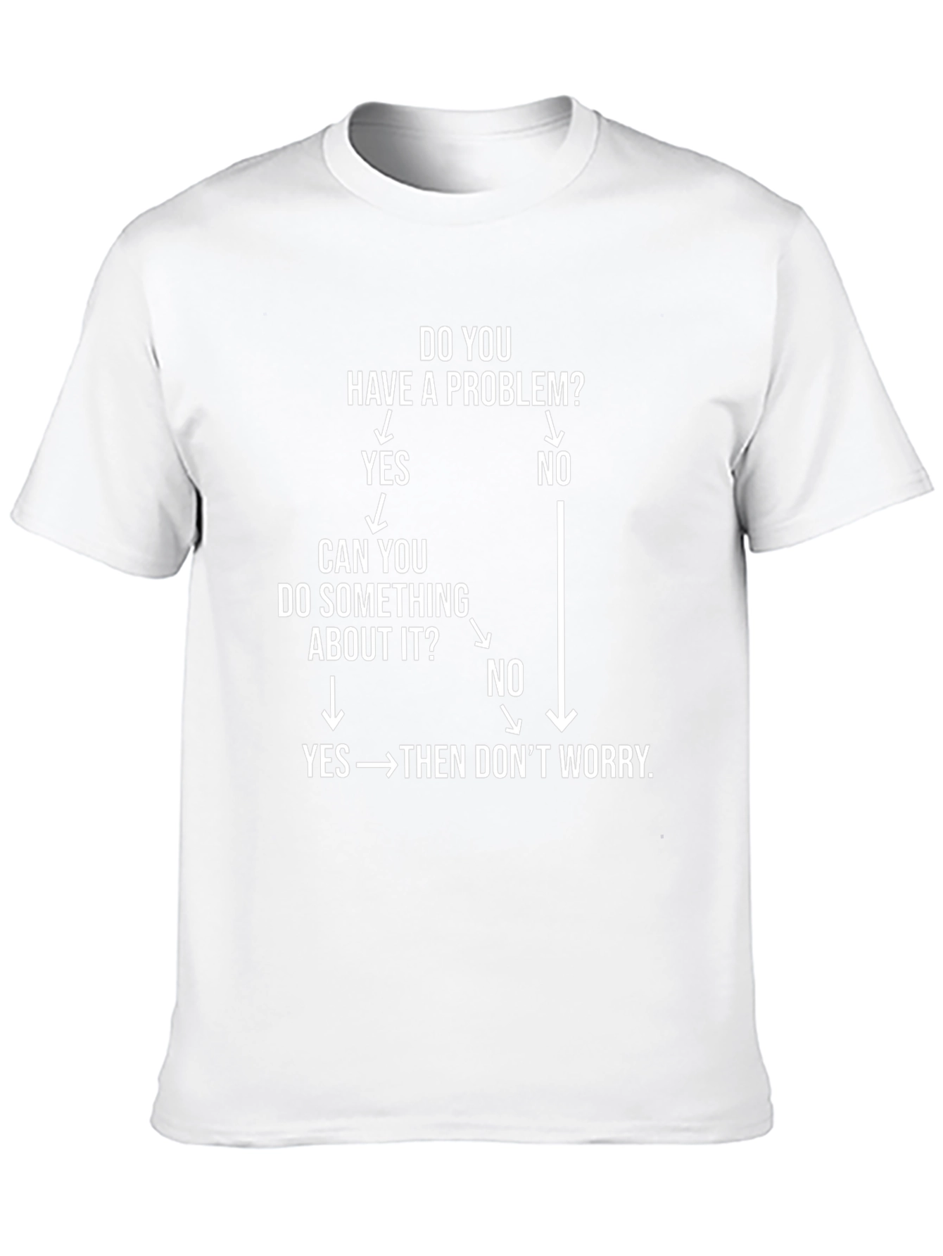 Funny Problem Solving Flowchart T-Shirt