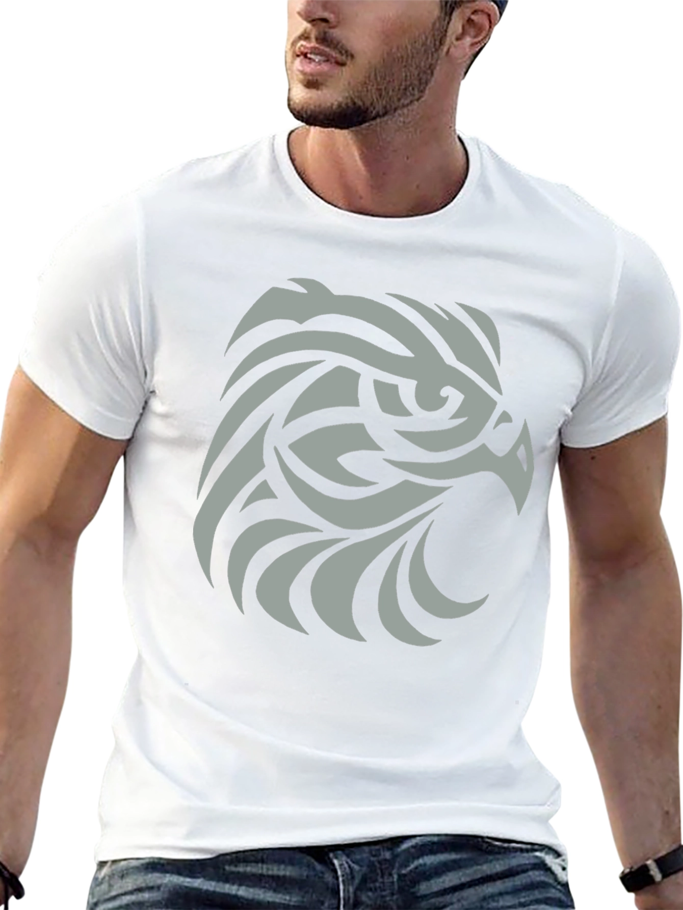 Cool Eagle Graphic Tee - Black
