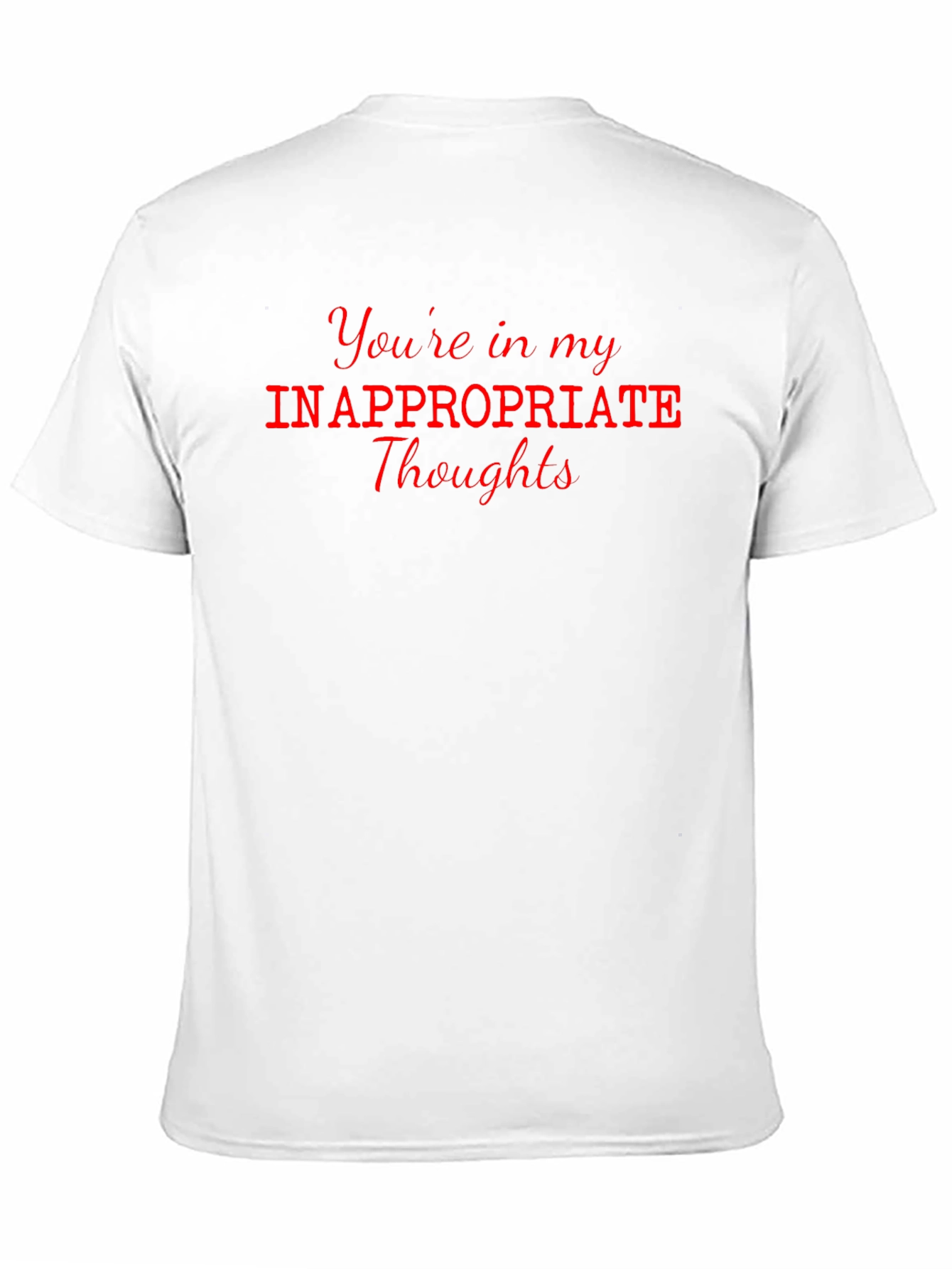 Inappropriate Thoughts Tee - Black Graphic T-Shirt