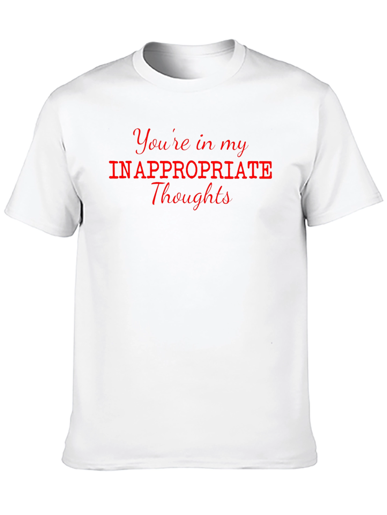 Inappropriate Thoughts Tee - Black Graphic T-Shirt