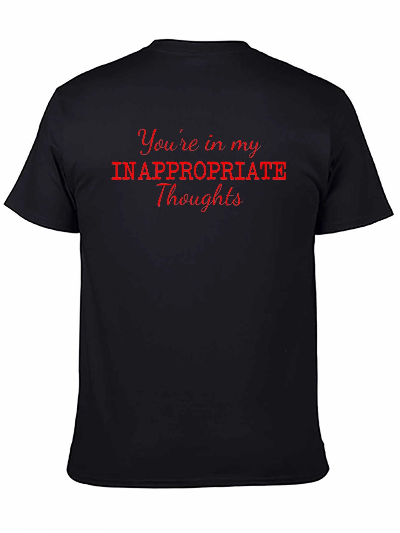 Inappropriate Thoughts Tee - Black Graphic T-Shirt