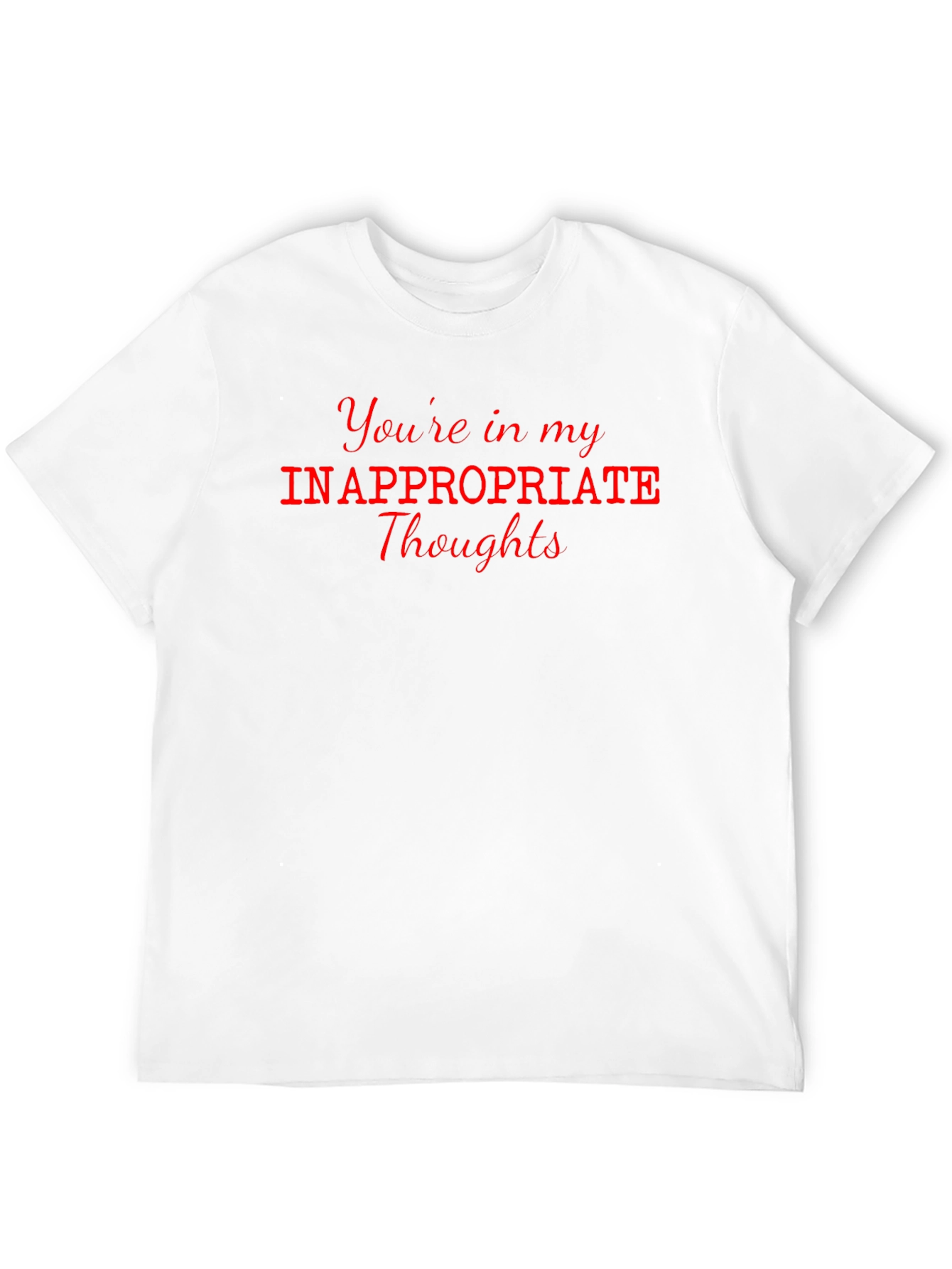 Inappropriate Thoughts Tee - Black Graphic T-Shirt