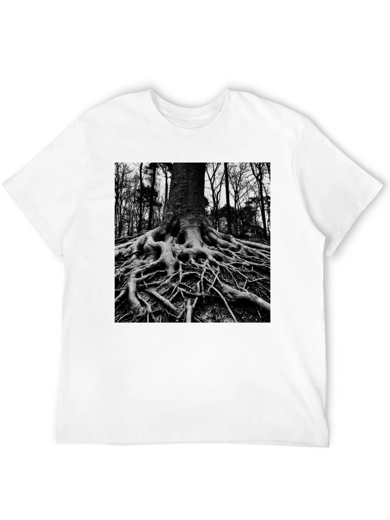 Black Tree Roots Graphic Tee
