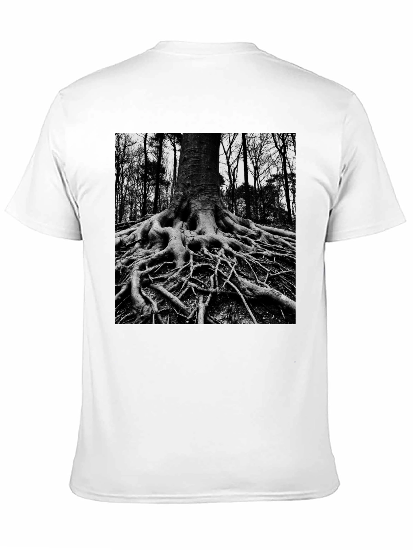 Black Tree Roots Graphic Tee