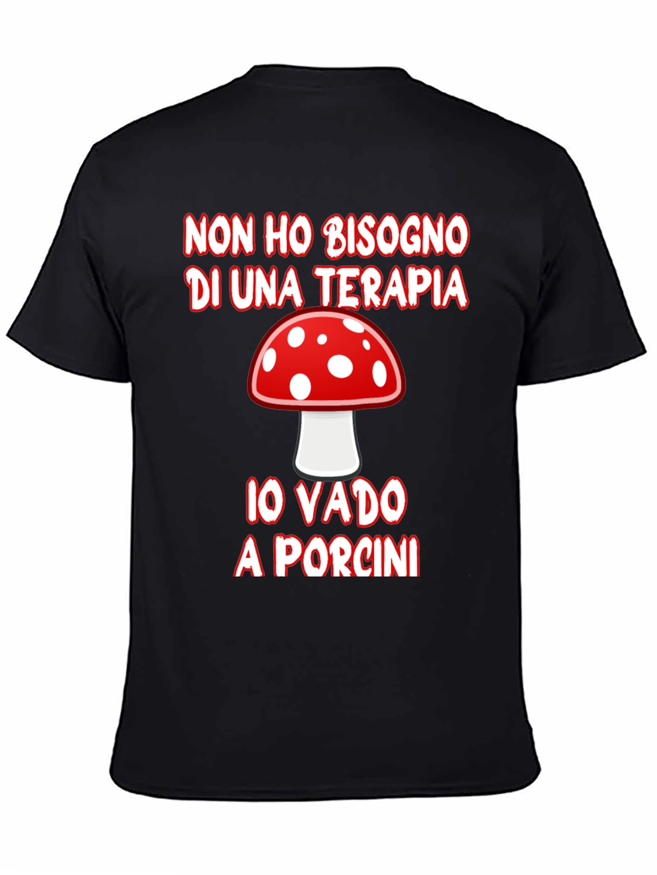 Mushroom Hunting Therapy Graphic T-Shirt