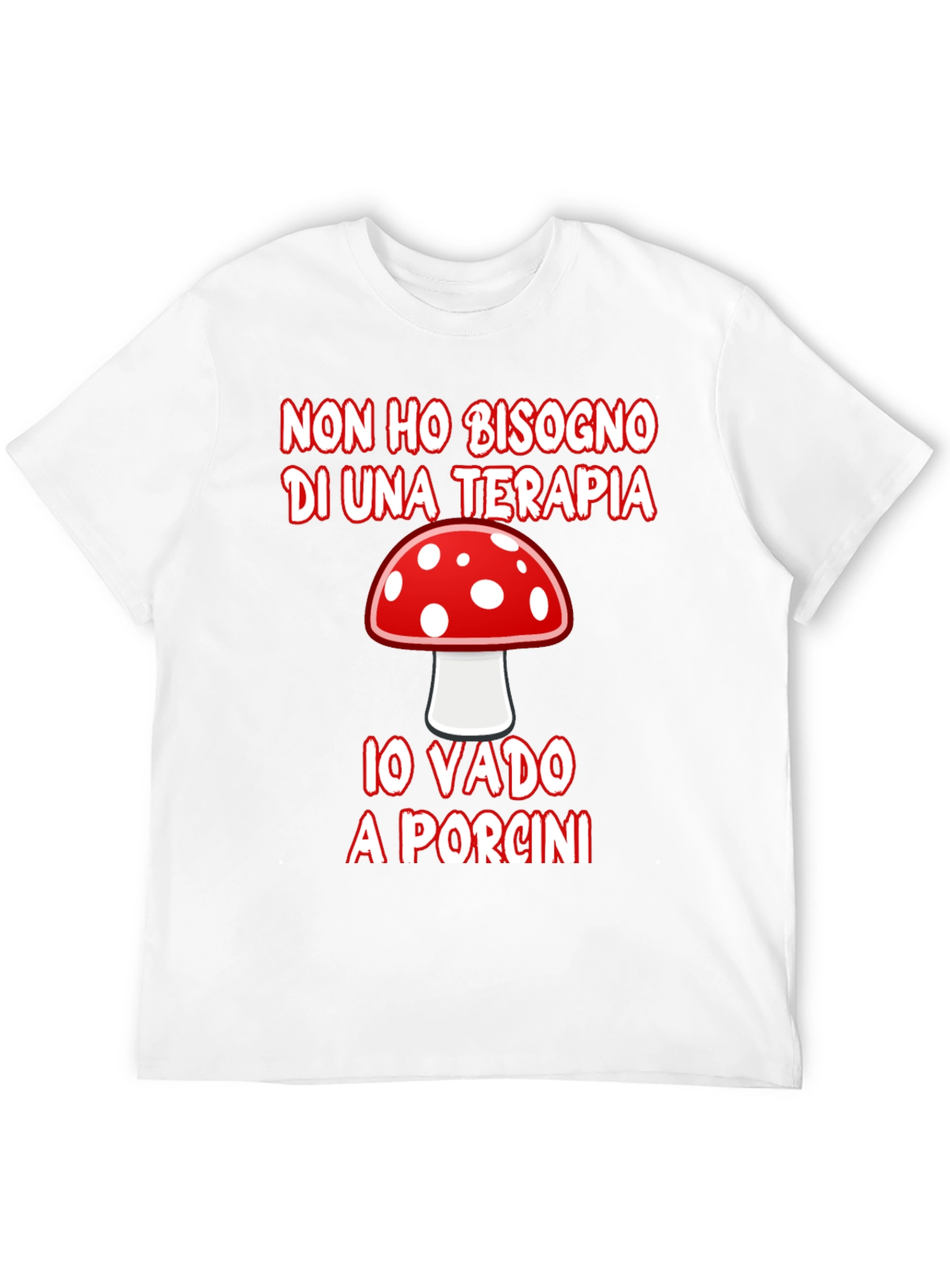 Mushroom Hunting Therapy Graphic T-Shirt