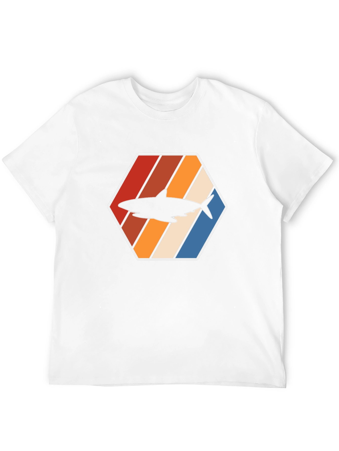 Retro Shark Graphic Tee - Black
