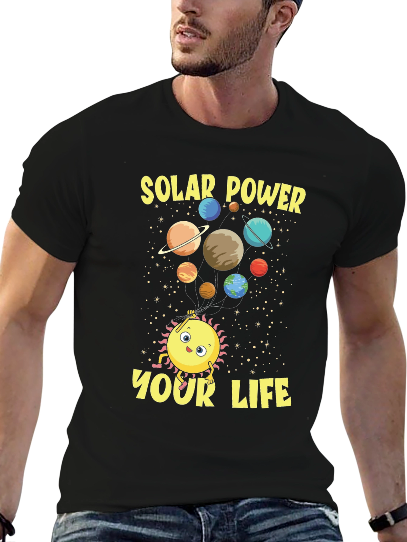 Solar Power Your Life Graphic T-Shirt