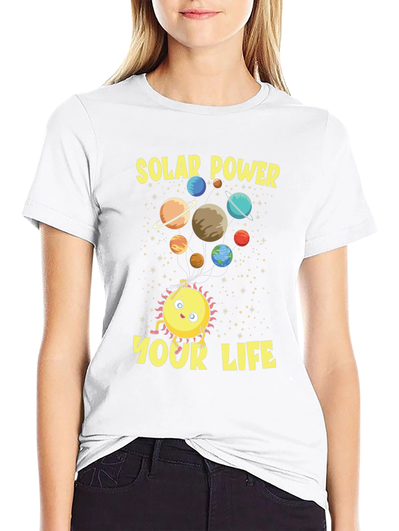 Solar Power Your Life Graphic T-Shirt