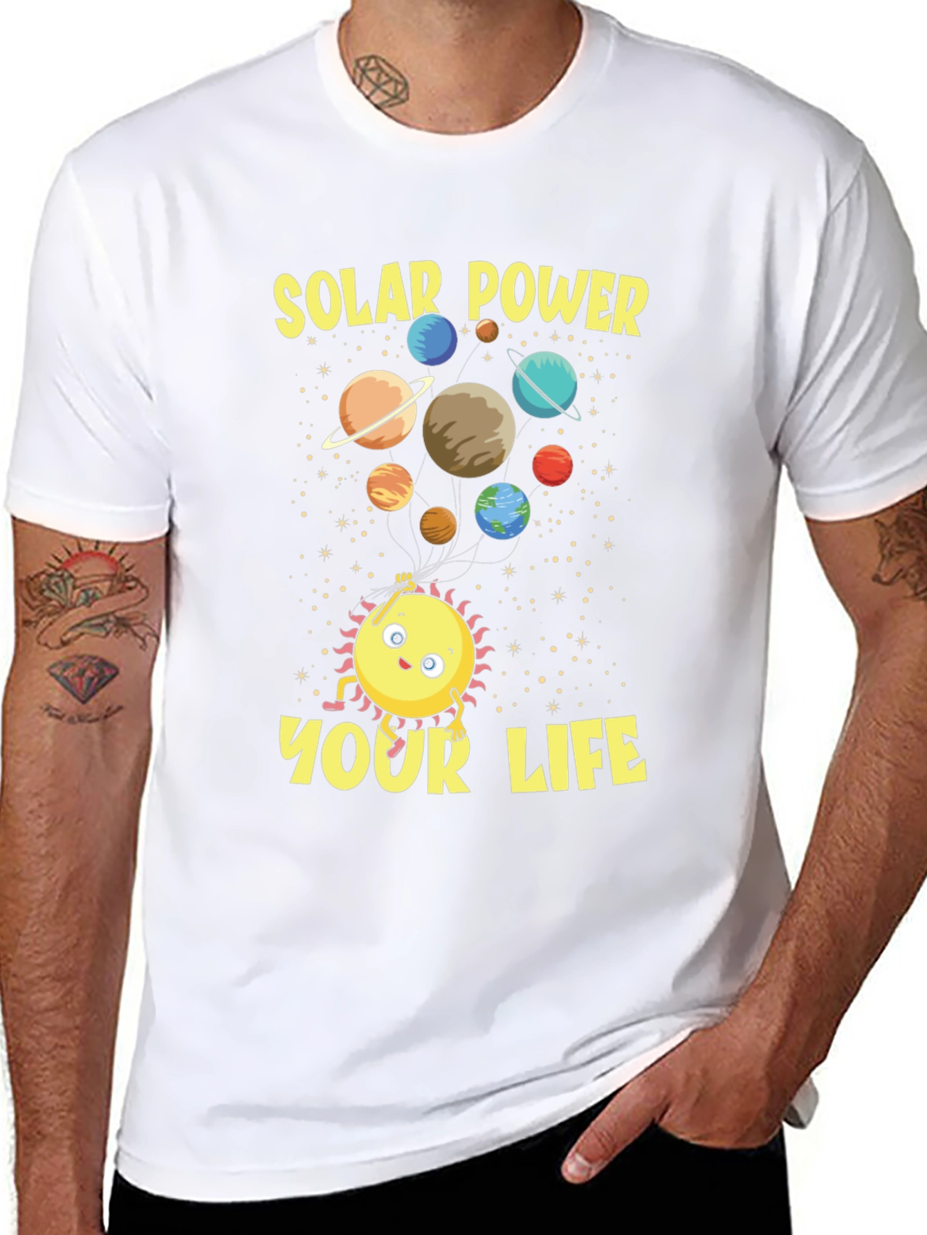 Solar Power Your Life Graphic T-Shirt