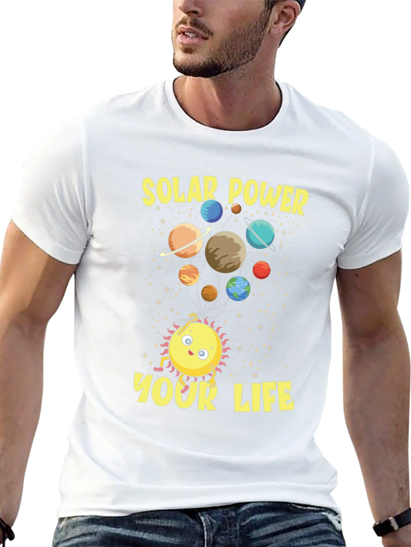 Solar Power Your Life Graphic T-Shirt