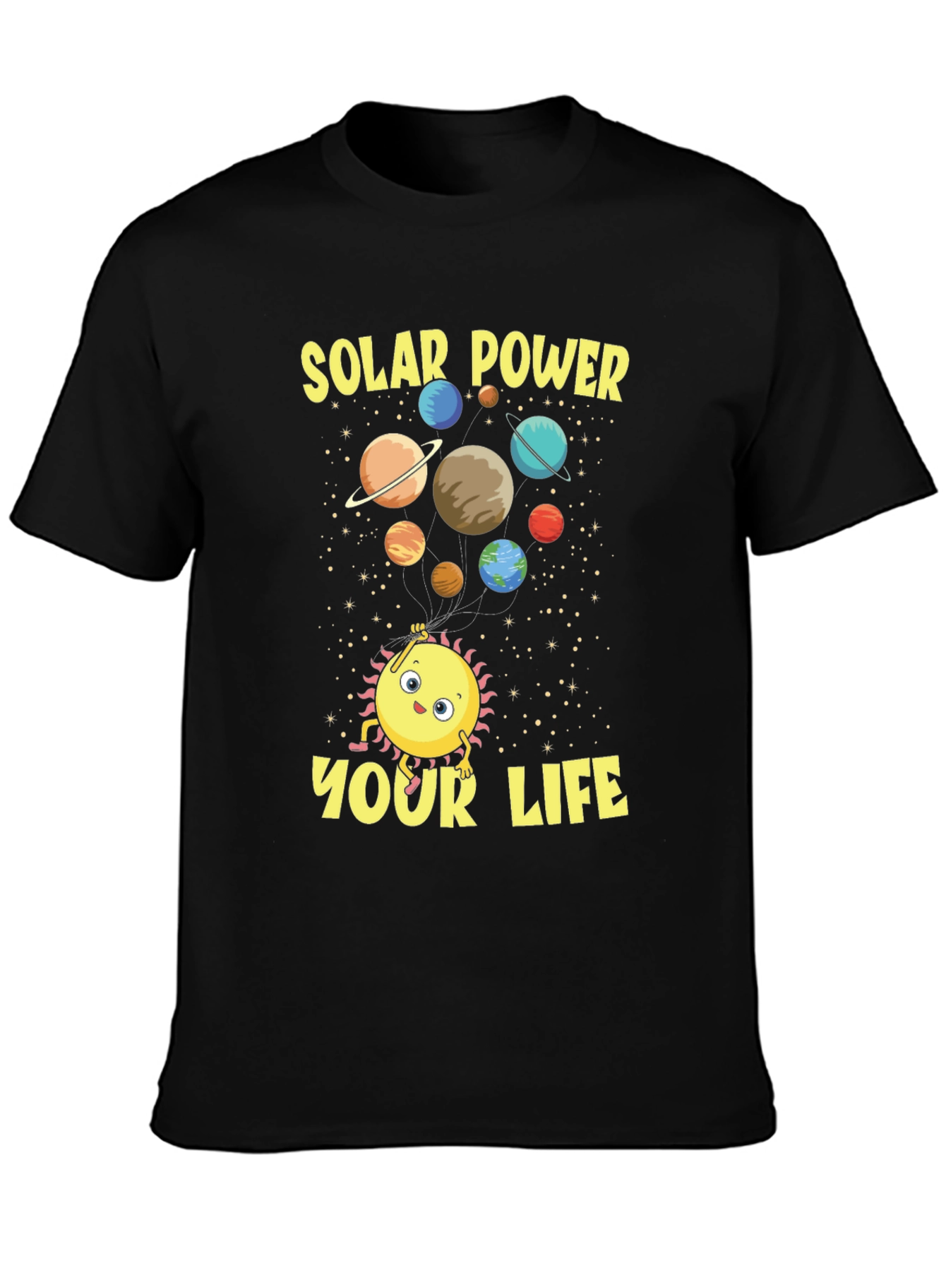 Solar Power Your Life Graphic T-Shirt
