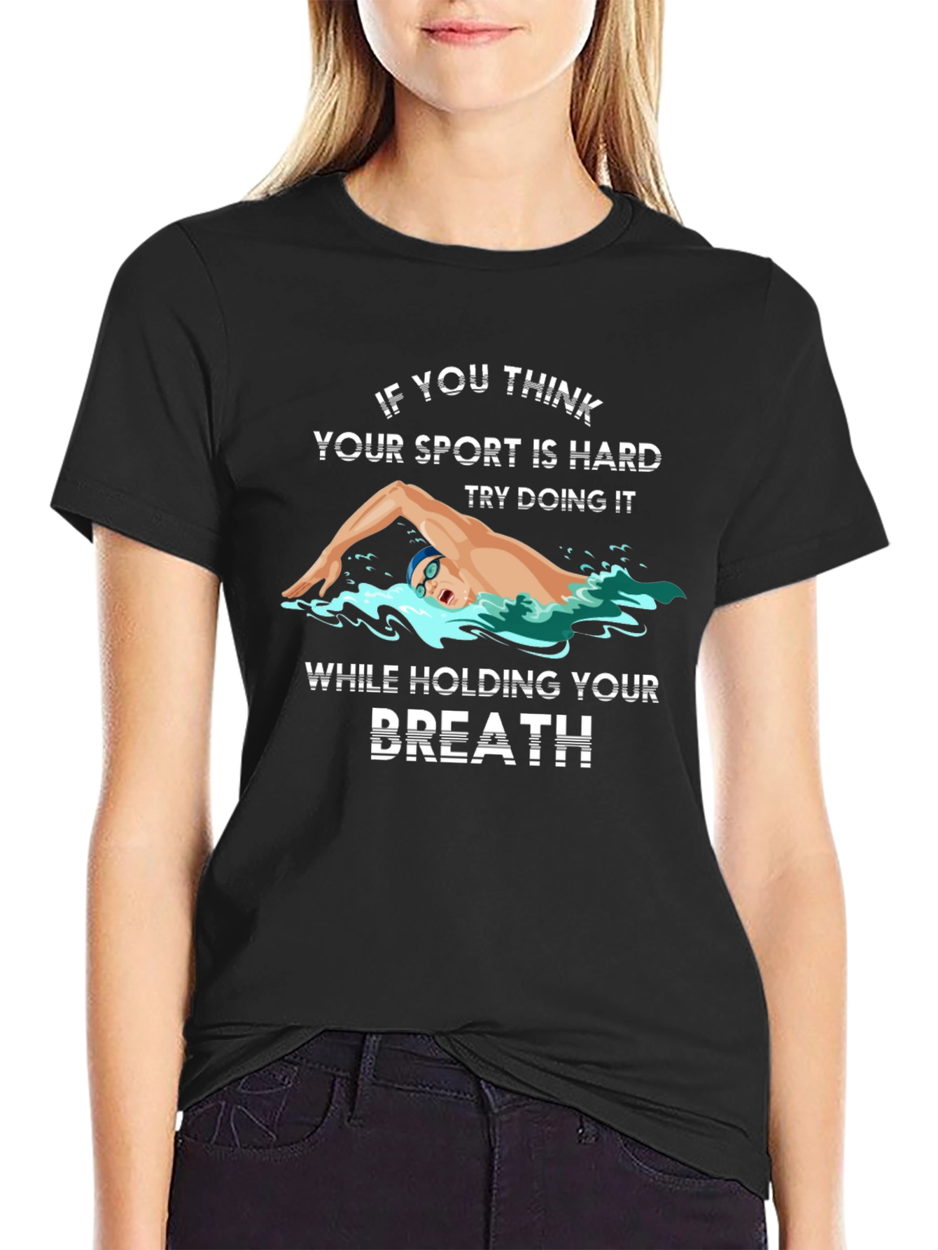 Swimmers Challenge Graphic Tee