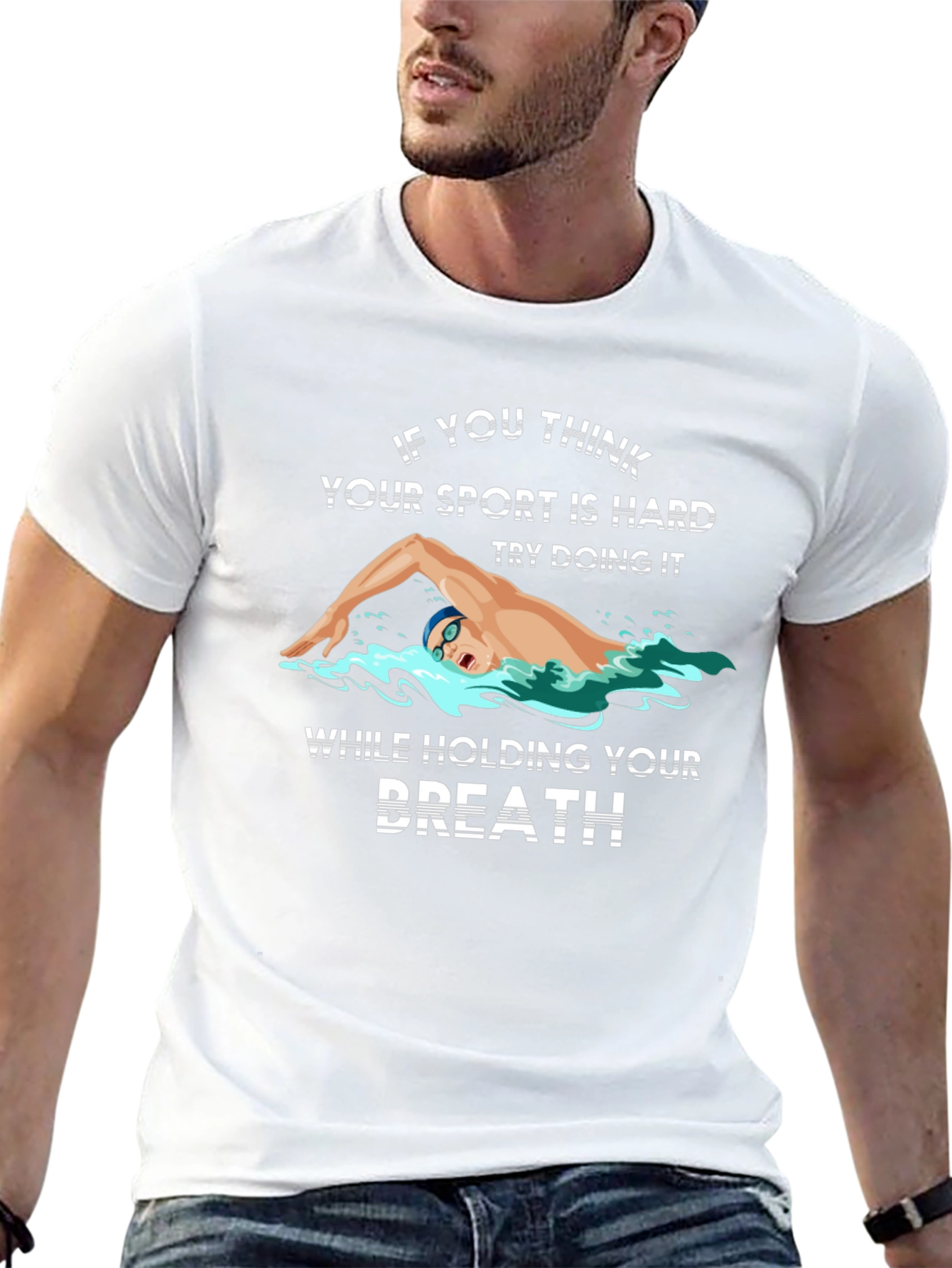Swimmers Challenge Graphic Tee