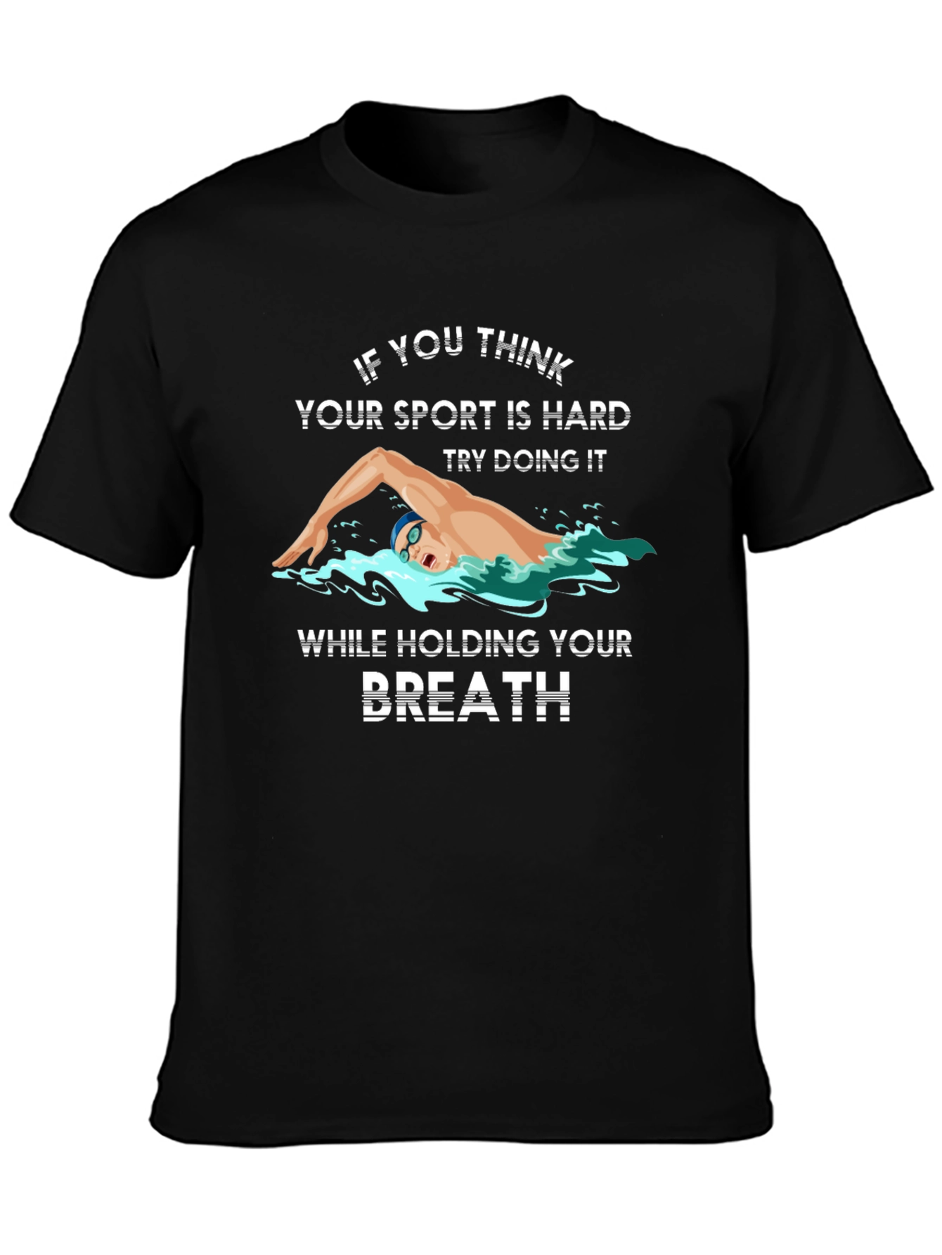 Swimmers Challenge Graphic Tee