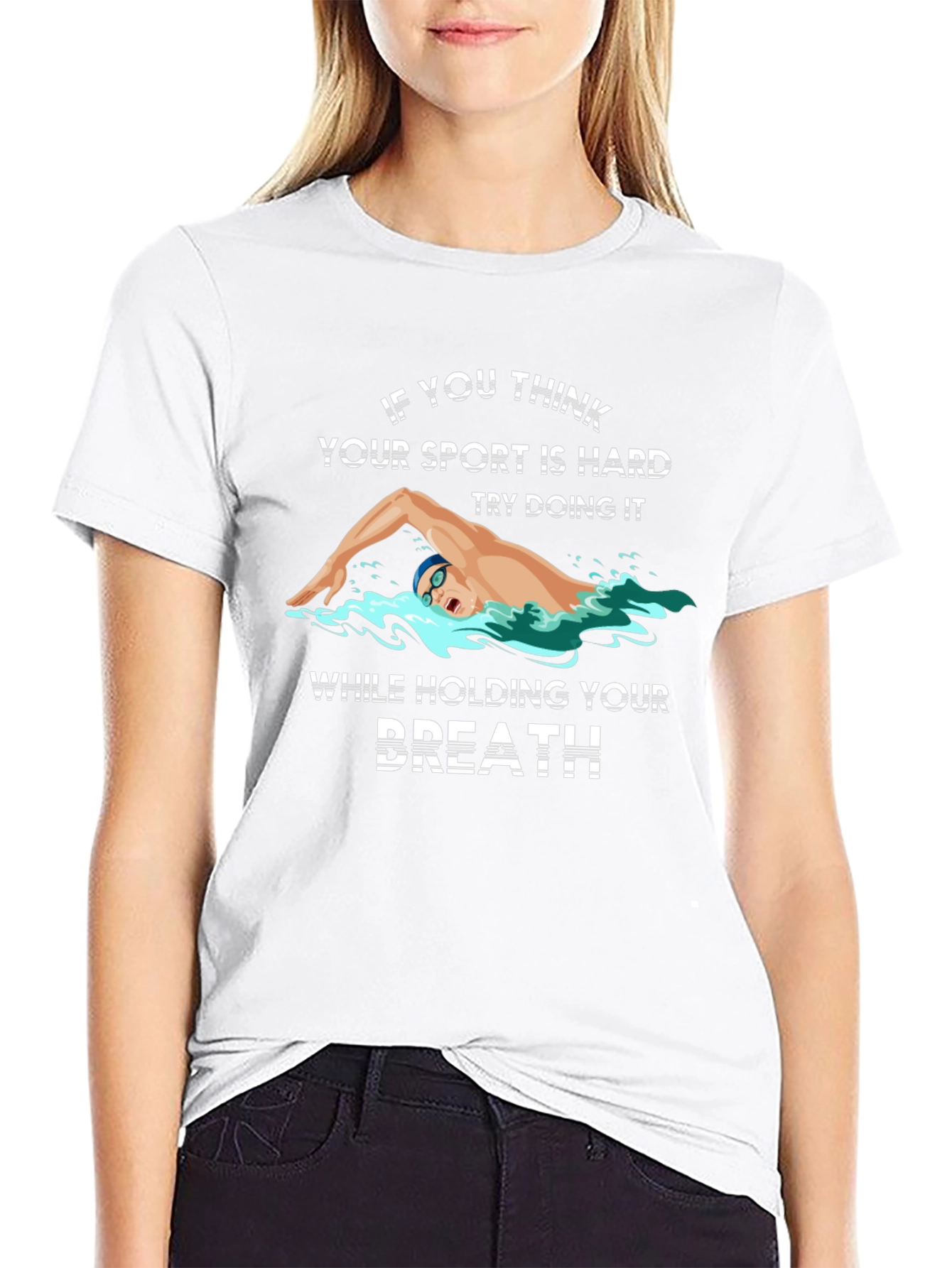 Swimmers Challenge Graphic Tee