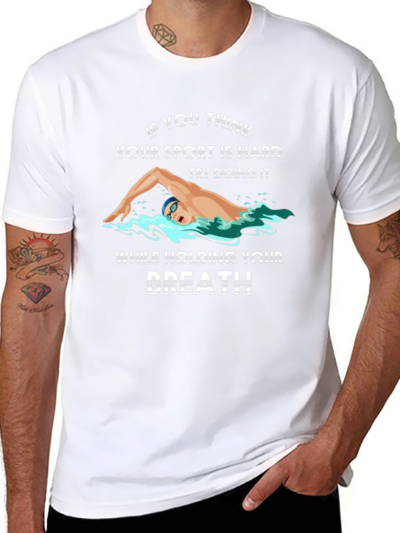 Swimmers Challenge Graphic Tee