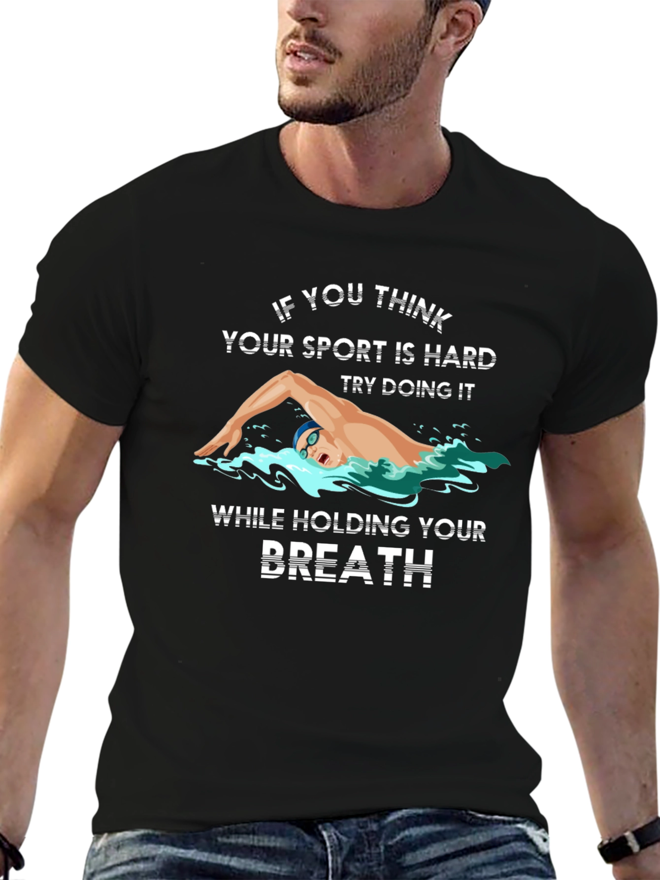 Swimmers Challenge Graphic Tee
