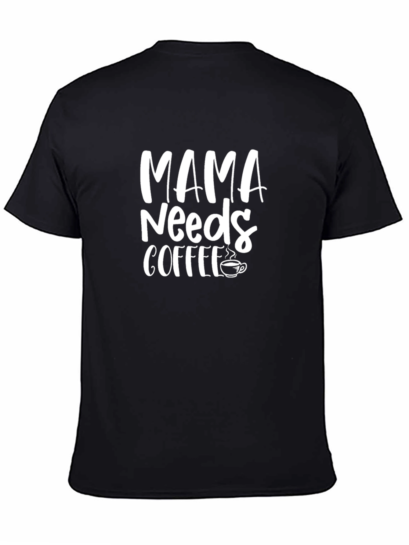 Mama Needs Coffee Graphic Tee - Black