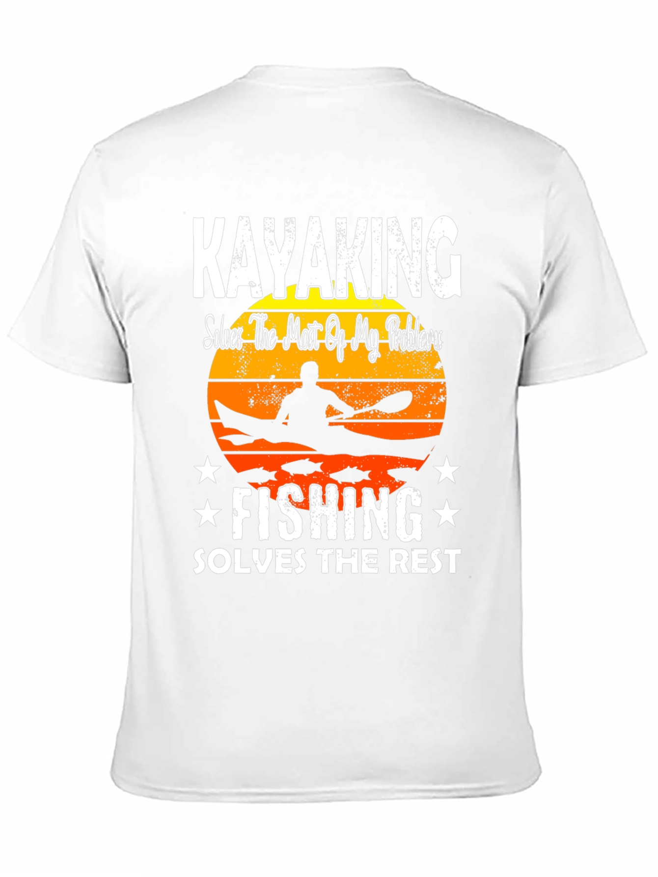 Kayaking and Fishing Graphic T-Shirt