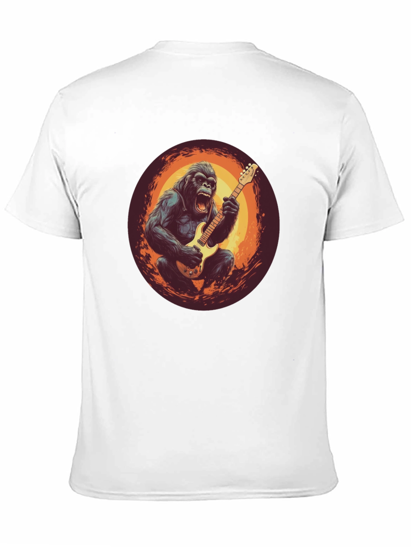 Gorilla Guitarist Graphic Tee - Black