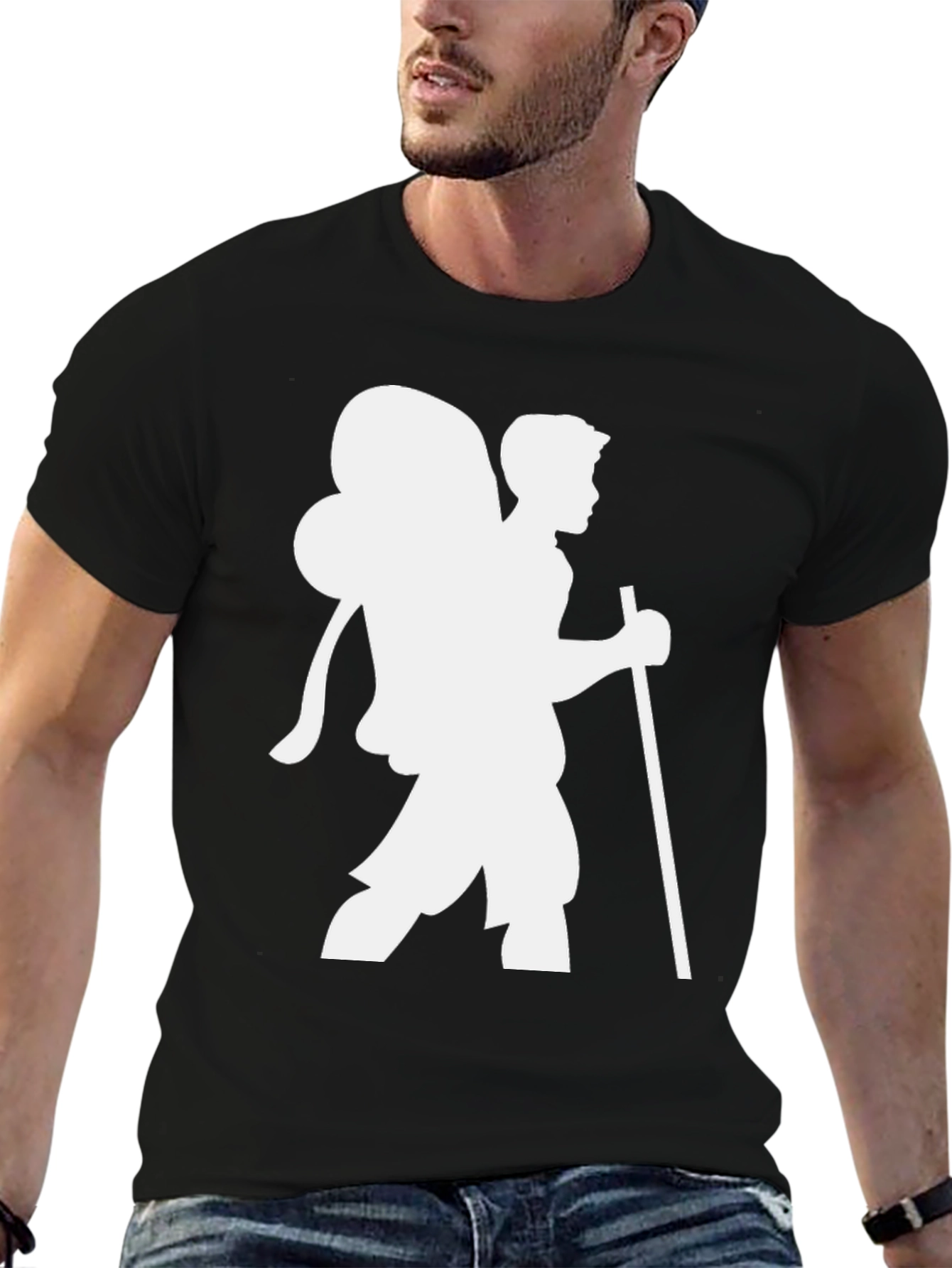 Hiking Silhouette Black T-Shirt