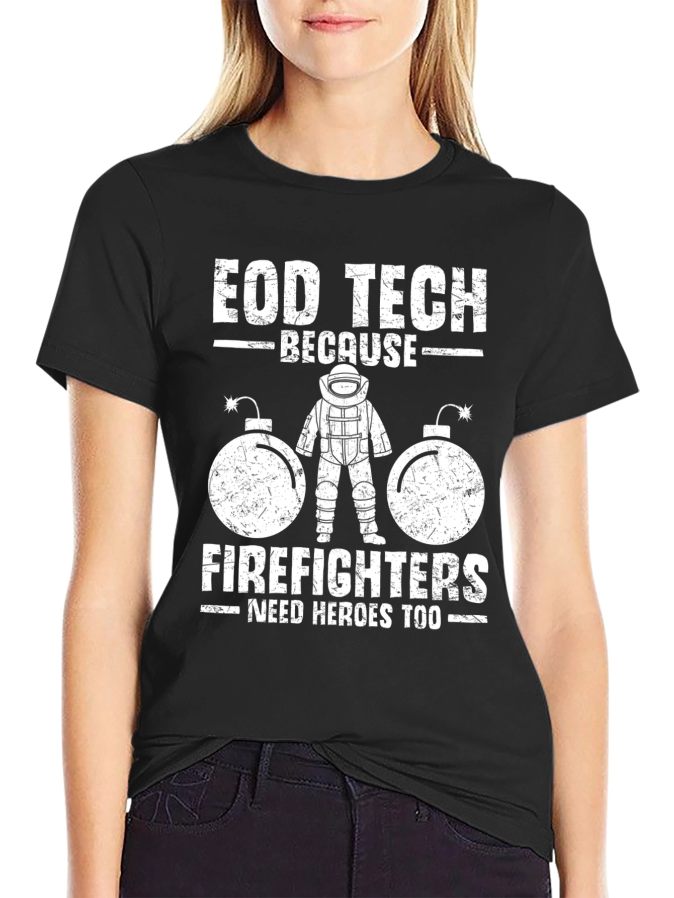 EOD Tech Firefighters Hero T-Shirt