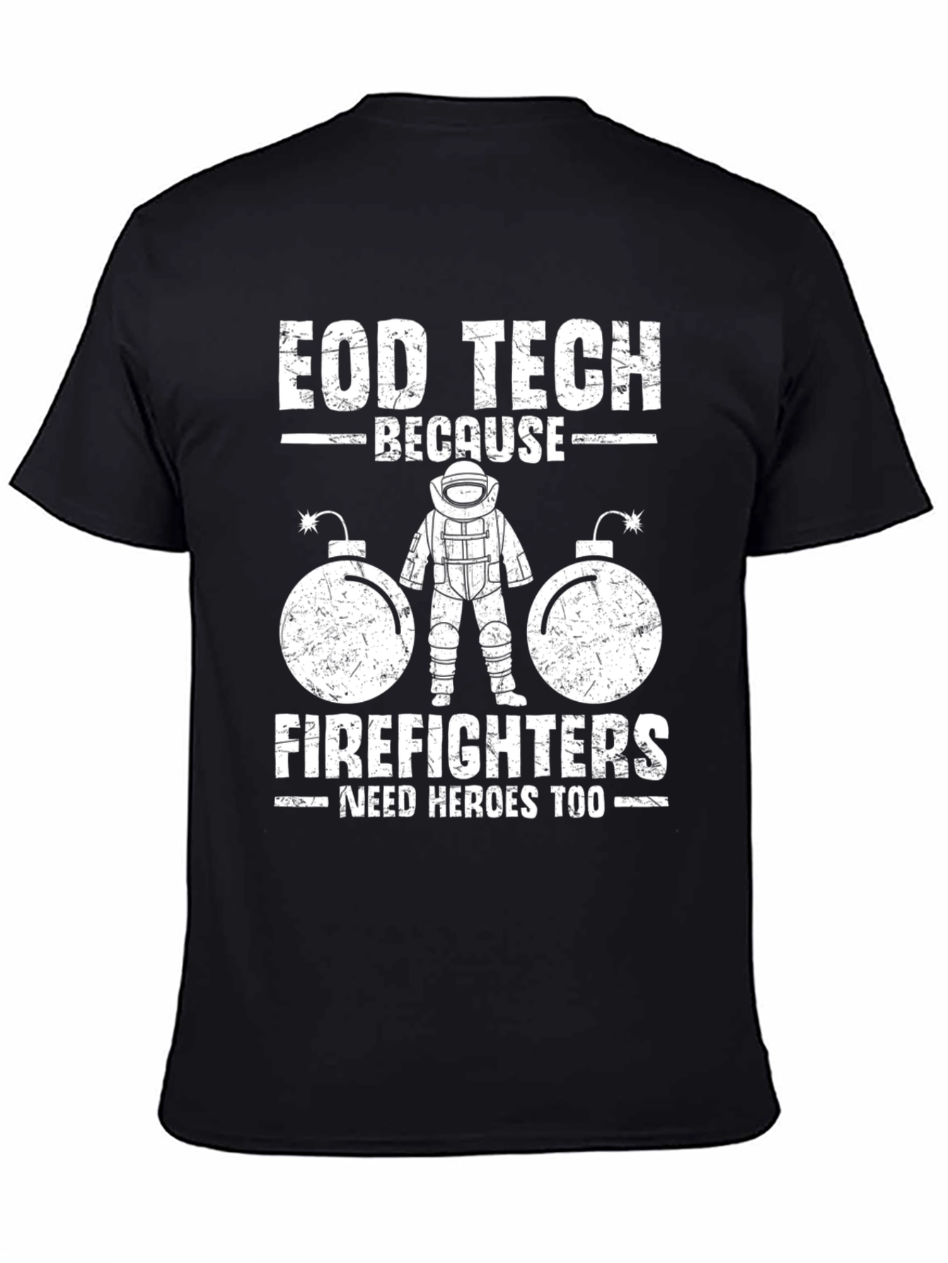 EOD Tech Firefighters Hero T-Shirt