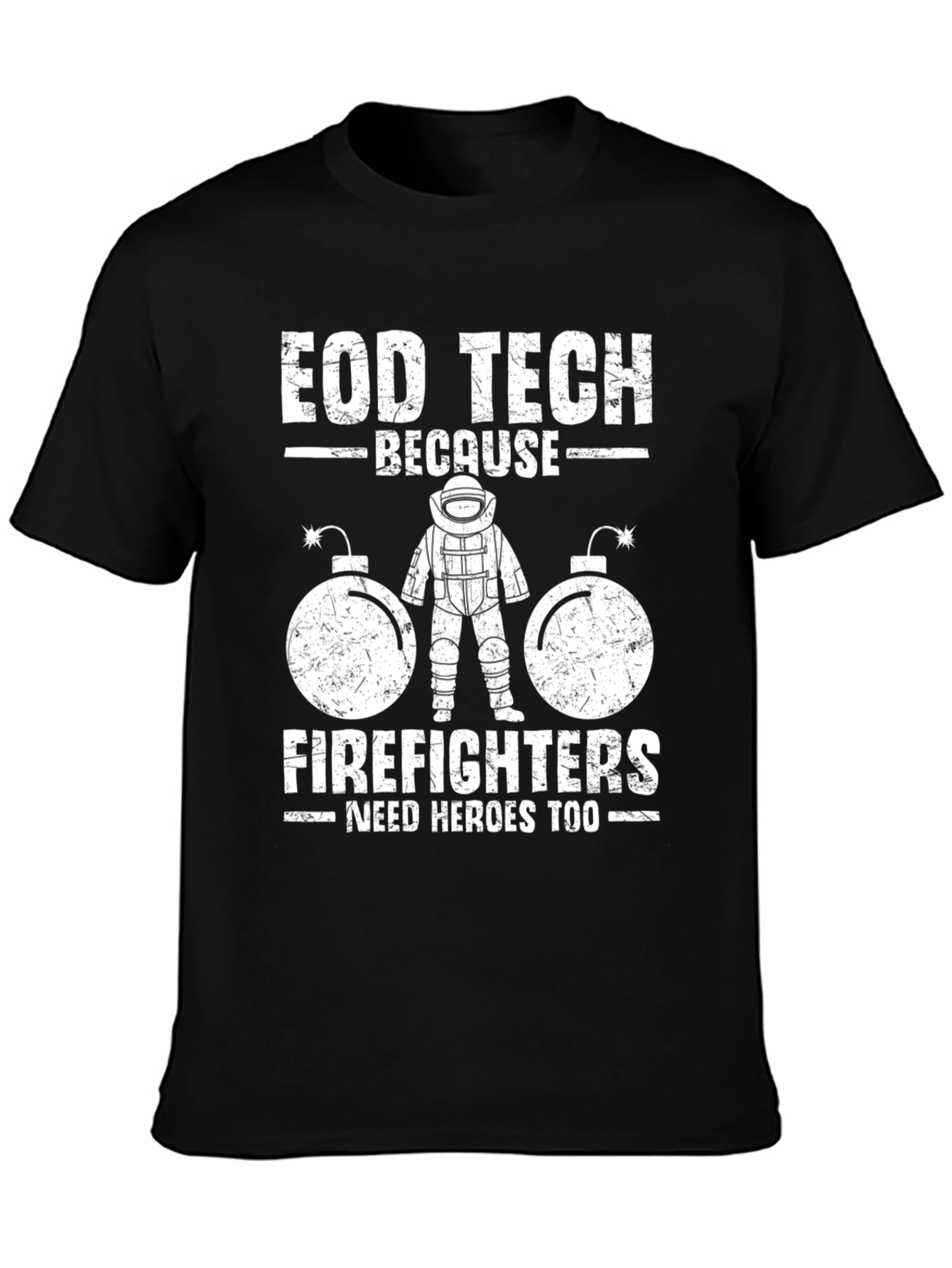 EOD Tech Firefighters Hero T-Shirt