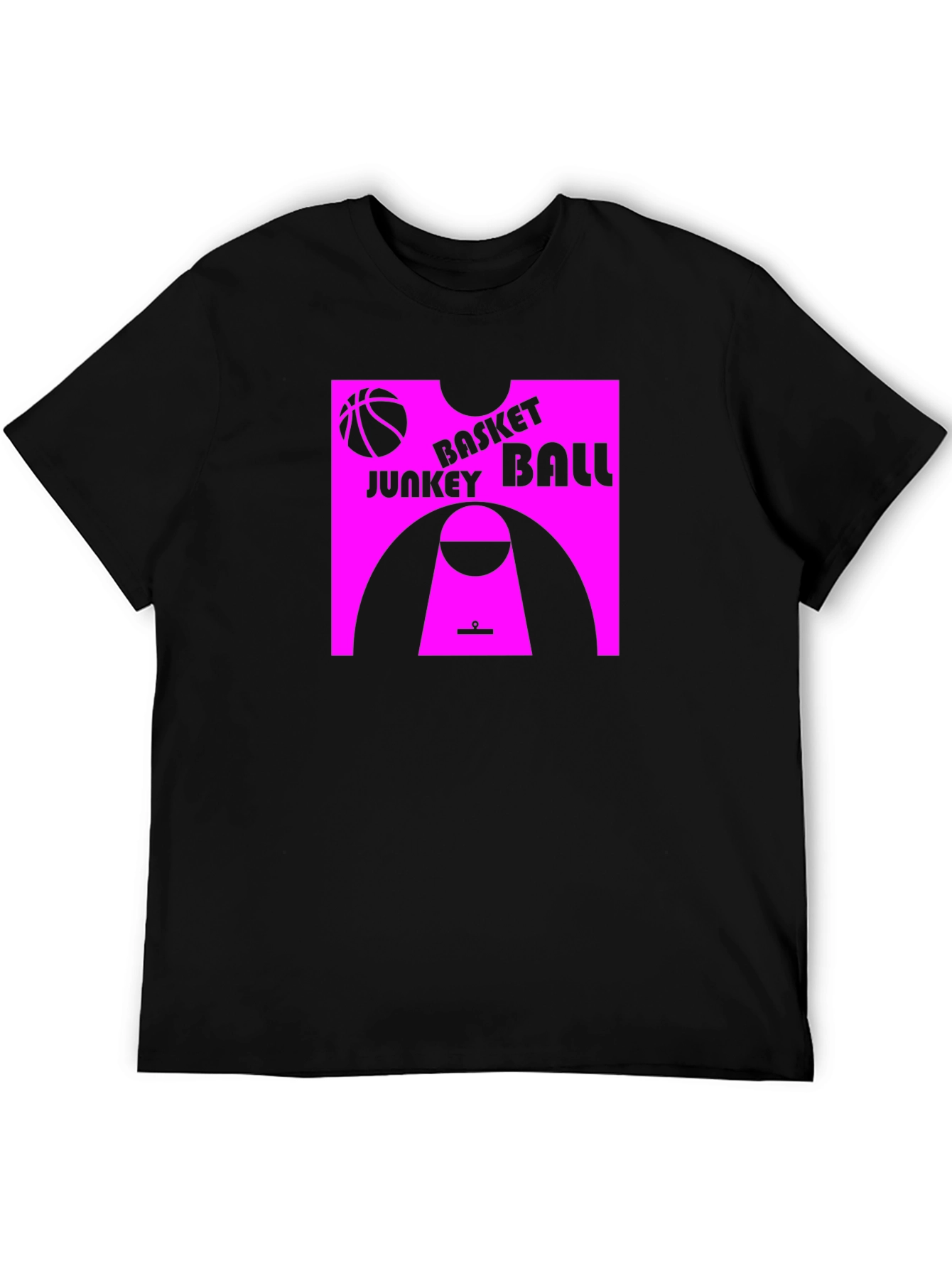 Basket Junkey Ball Graphic Tee - Black