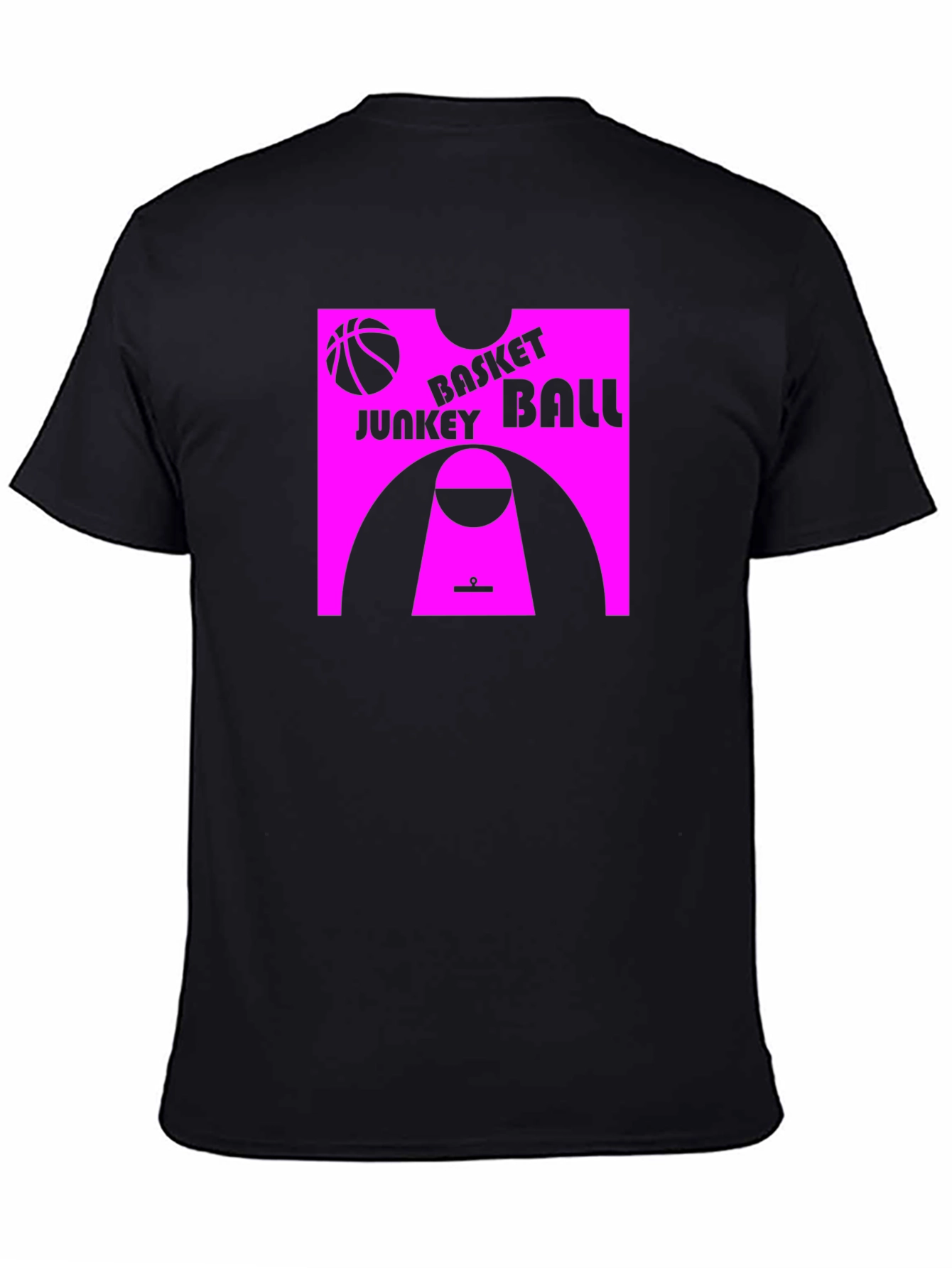Basket Junkey Ball Graphic Tee - Black