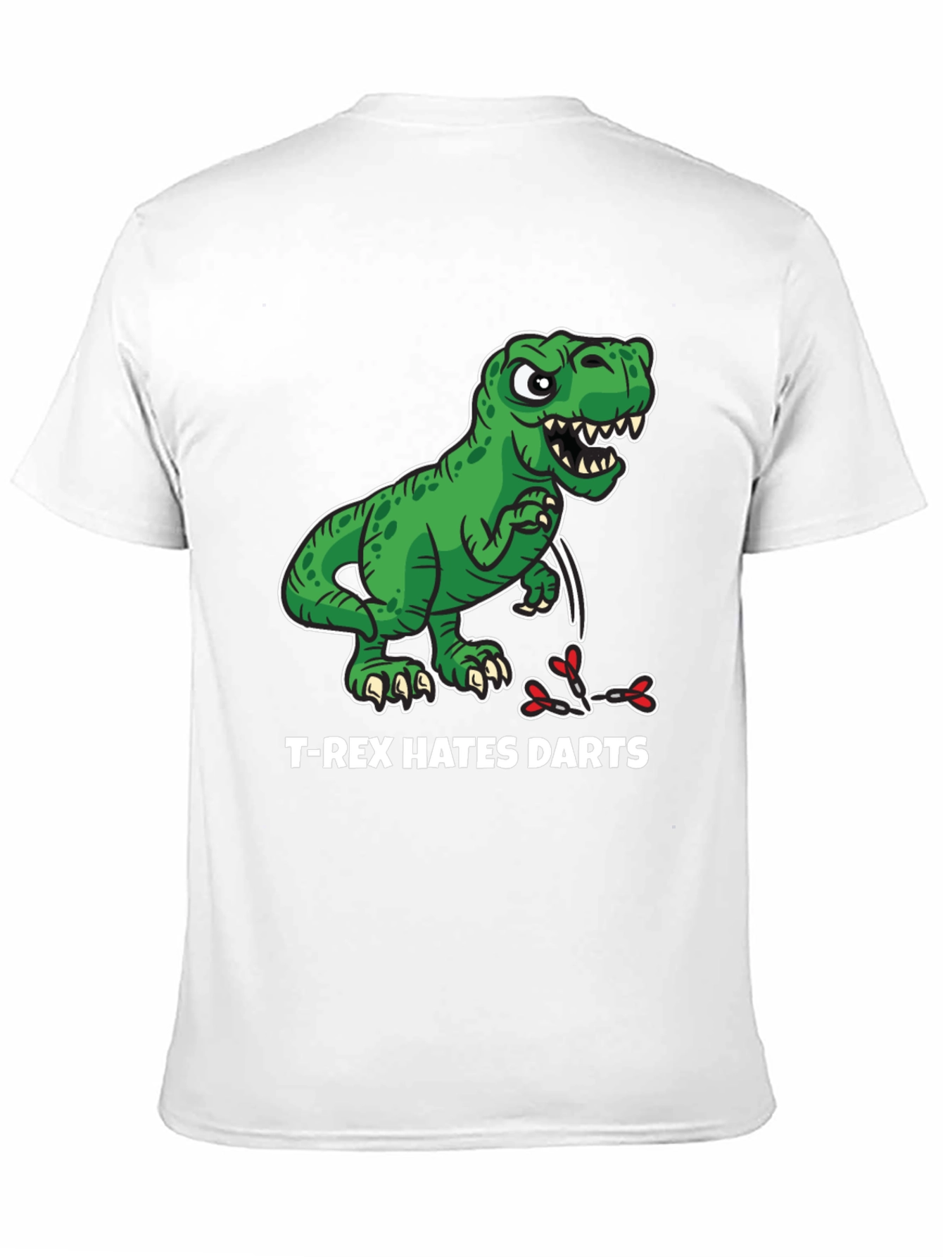 T-Rex Hates Darts Graphic T-Shirt
